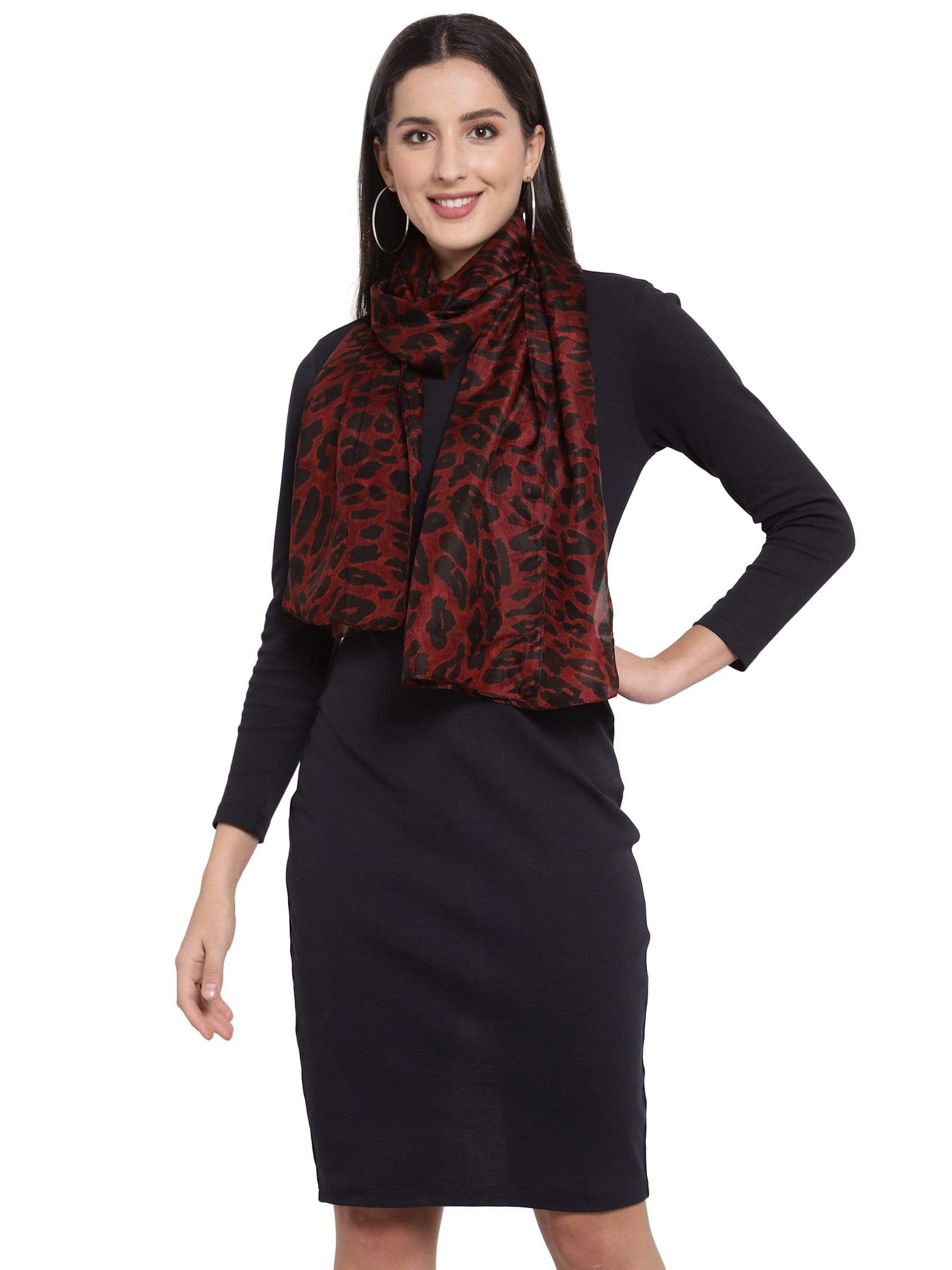Pashtush India Scarf Pashtush Women's 100% Pure Silk, Printed Scarf