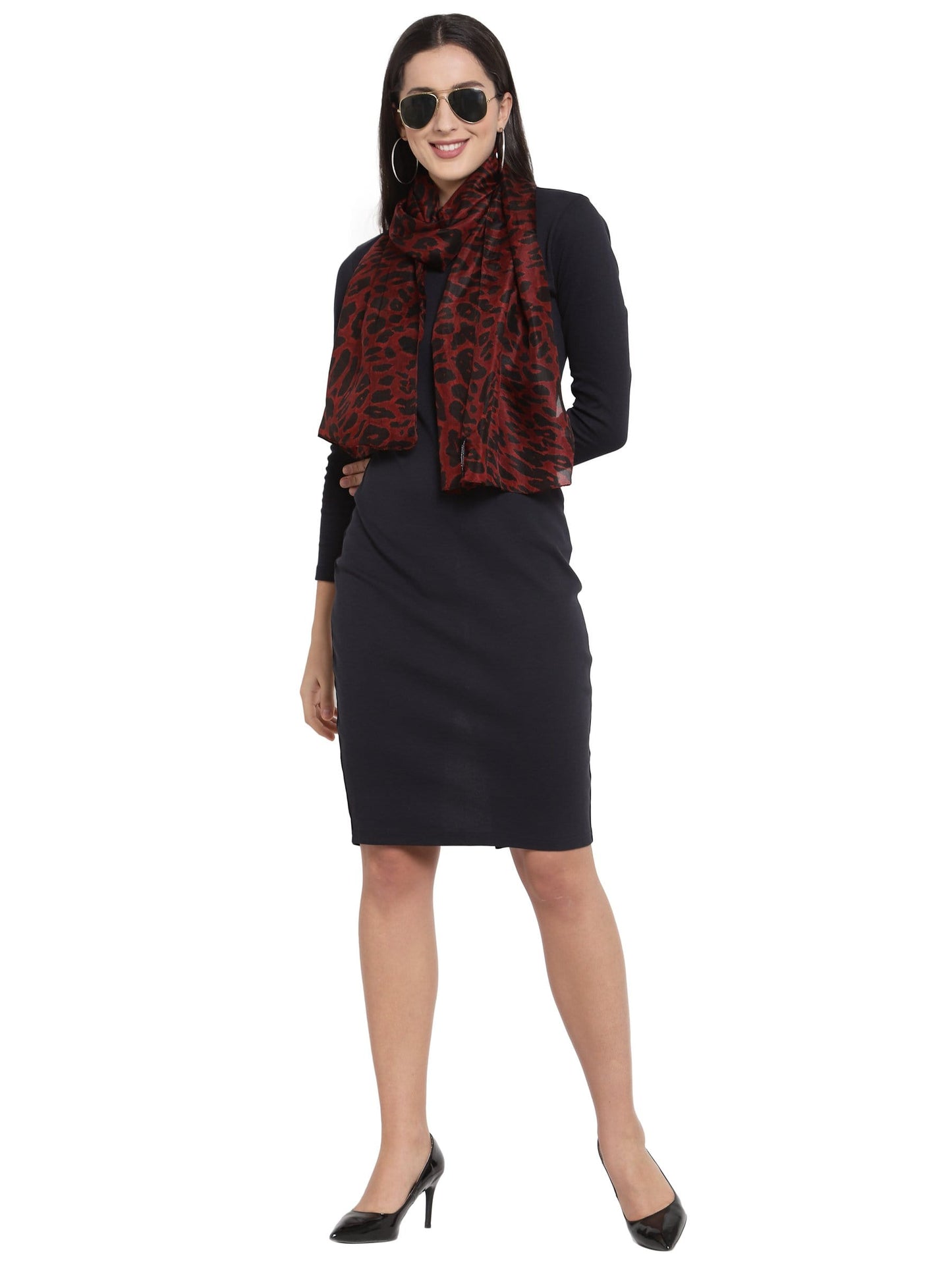 Pashtush India Scarf Pashtush Women's 100% Pure Silk, Printed Scarf