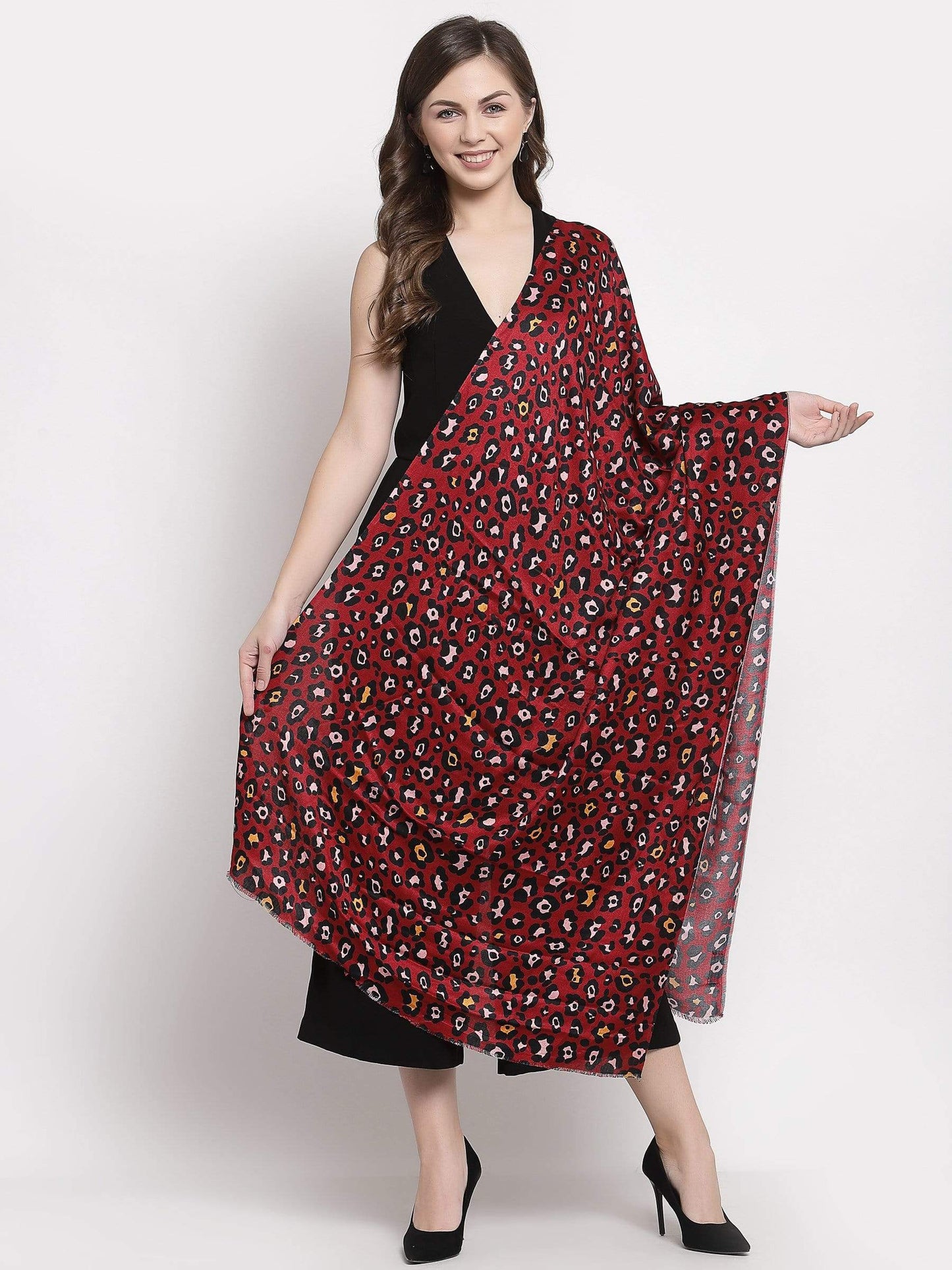Pashtush India Scarf Pashtush Women's 100% Pure Silk, Printed Scarf - Paisley Romance