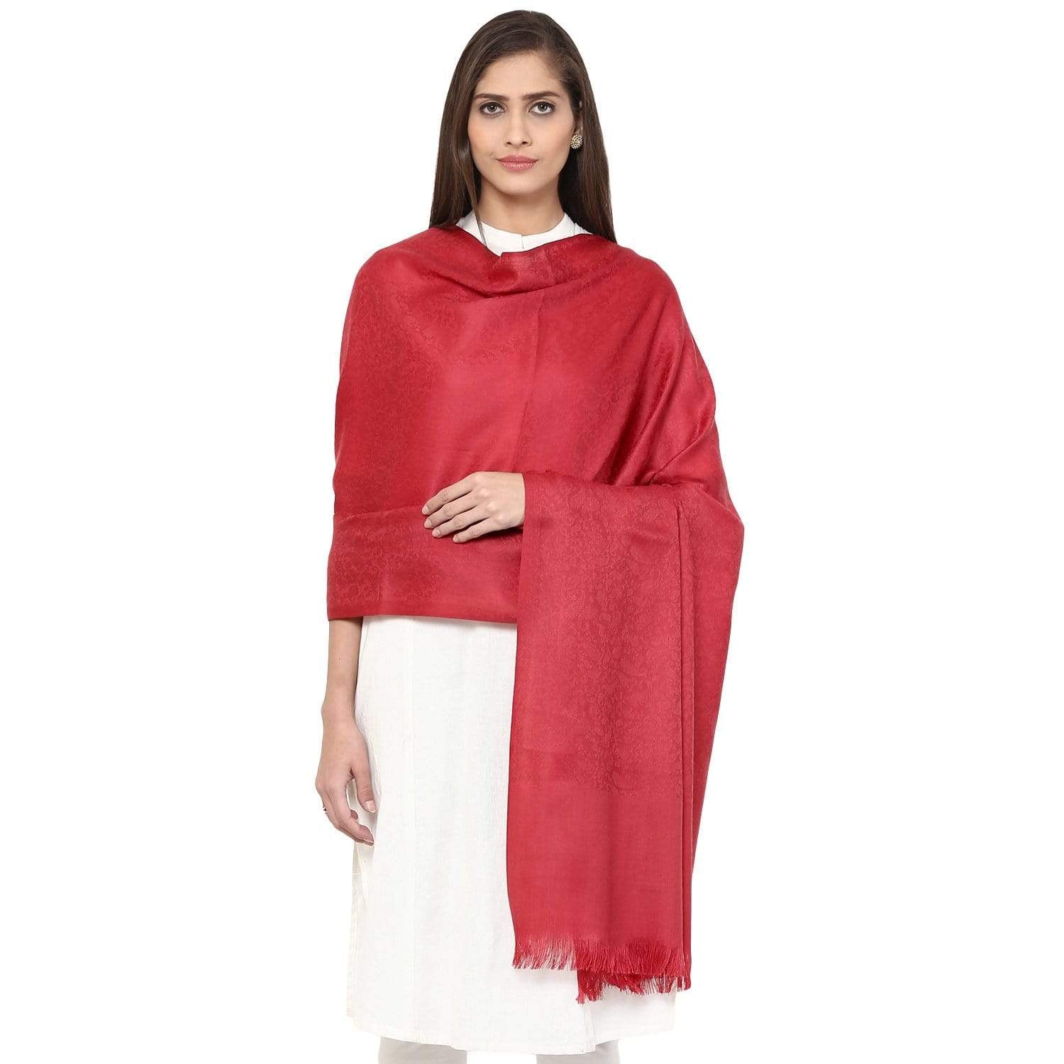 Pashtush Store Shawl Pashtush Women's Fine Wool Shawl, Paisley Design, Morning Rose