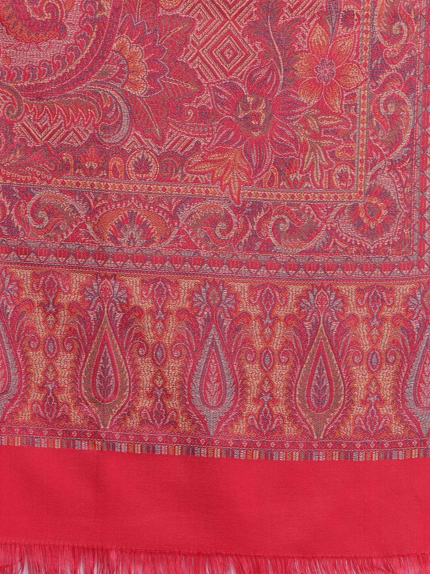 Pashtush India 100x200 Pashtush Women's Jamawar Shawl, Pink