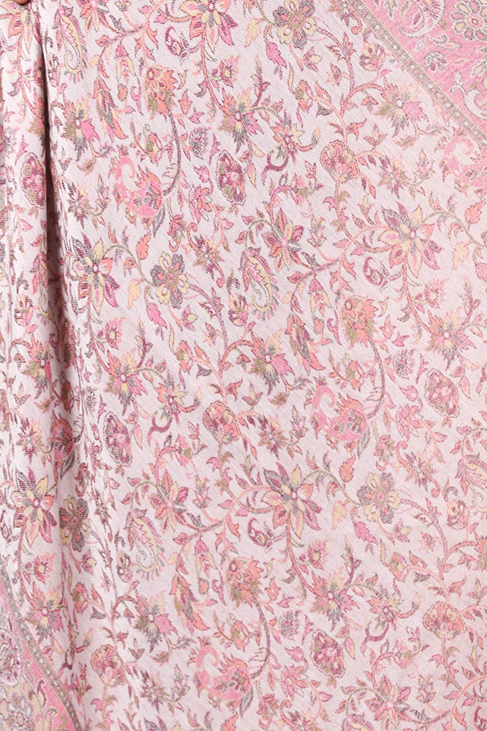 Pashtush Shawl Store Stole Pashtush Women's Kaani Design, Soft Bamboo Scarf, Casual Stole, Flamingo Pink