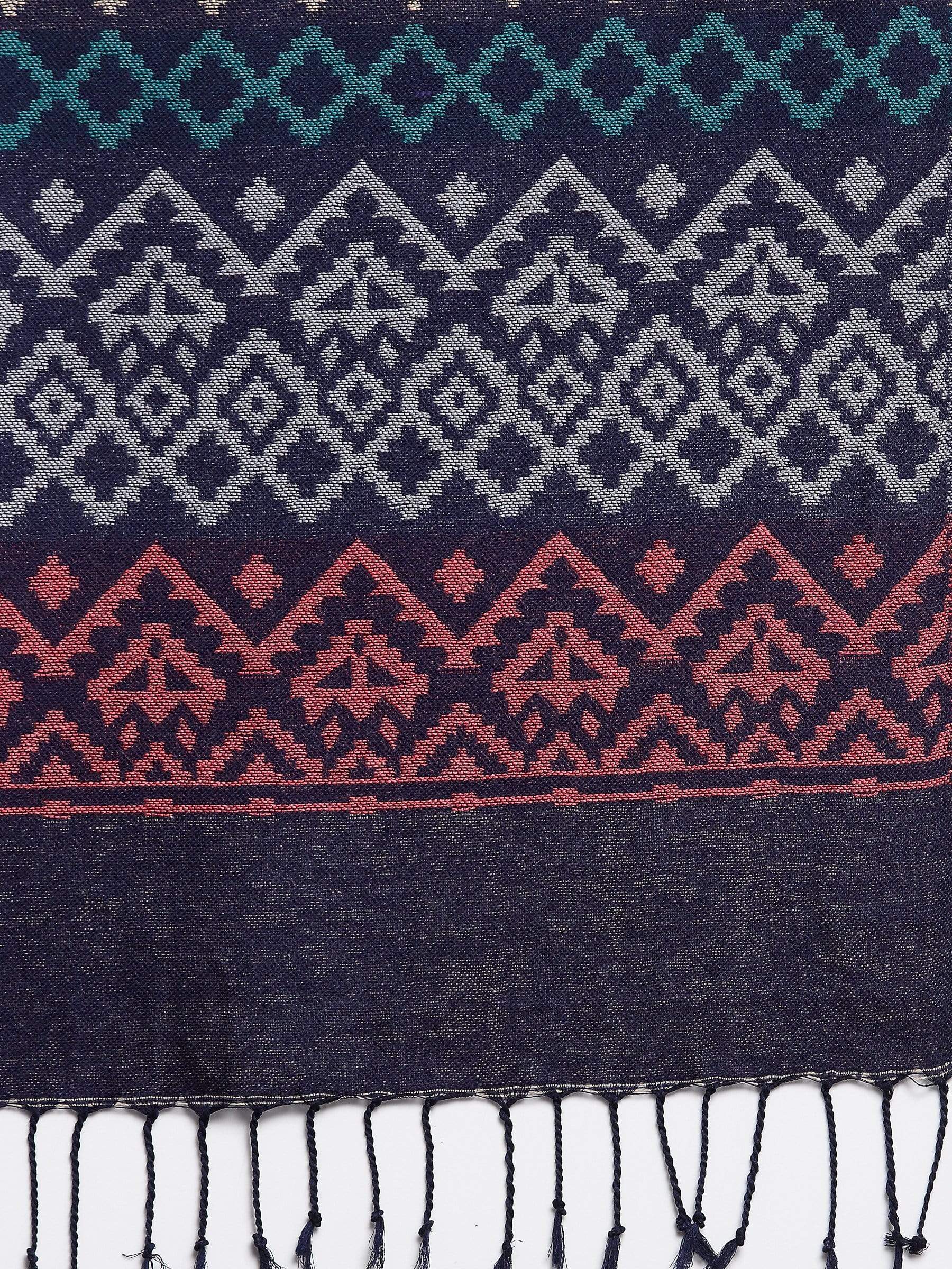 Pashtush India 70x200 Pashtush Women's Kullu Design, Soft Bamboo Scarf, Casual Shawls, Stoles, Wraps, Aztec Collection (soft Bamboo)