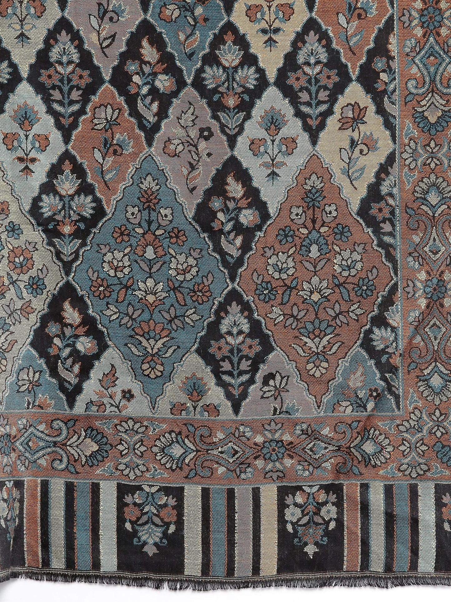 Pashtush India 70x200 Pashtush Women's Paisley Design, Soft Bamboo Scarf, Multi Coloured