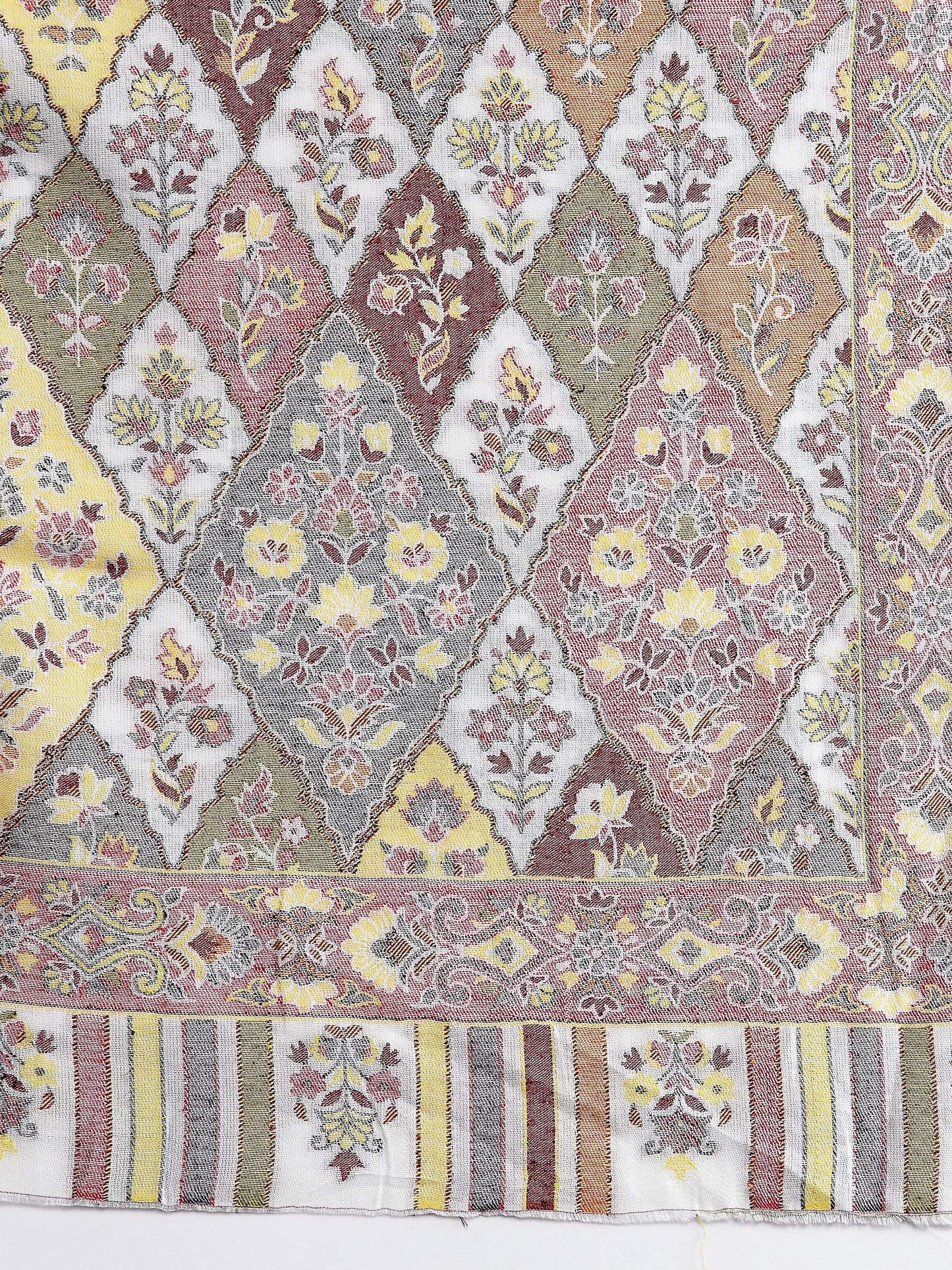 Pashtush India 70x200 Pashtush Women's Paisley Design, Soft Bamboo Scarf, Multi Coloured