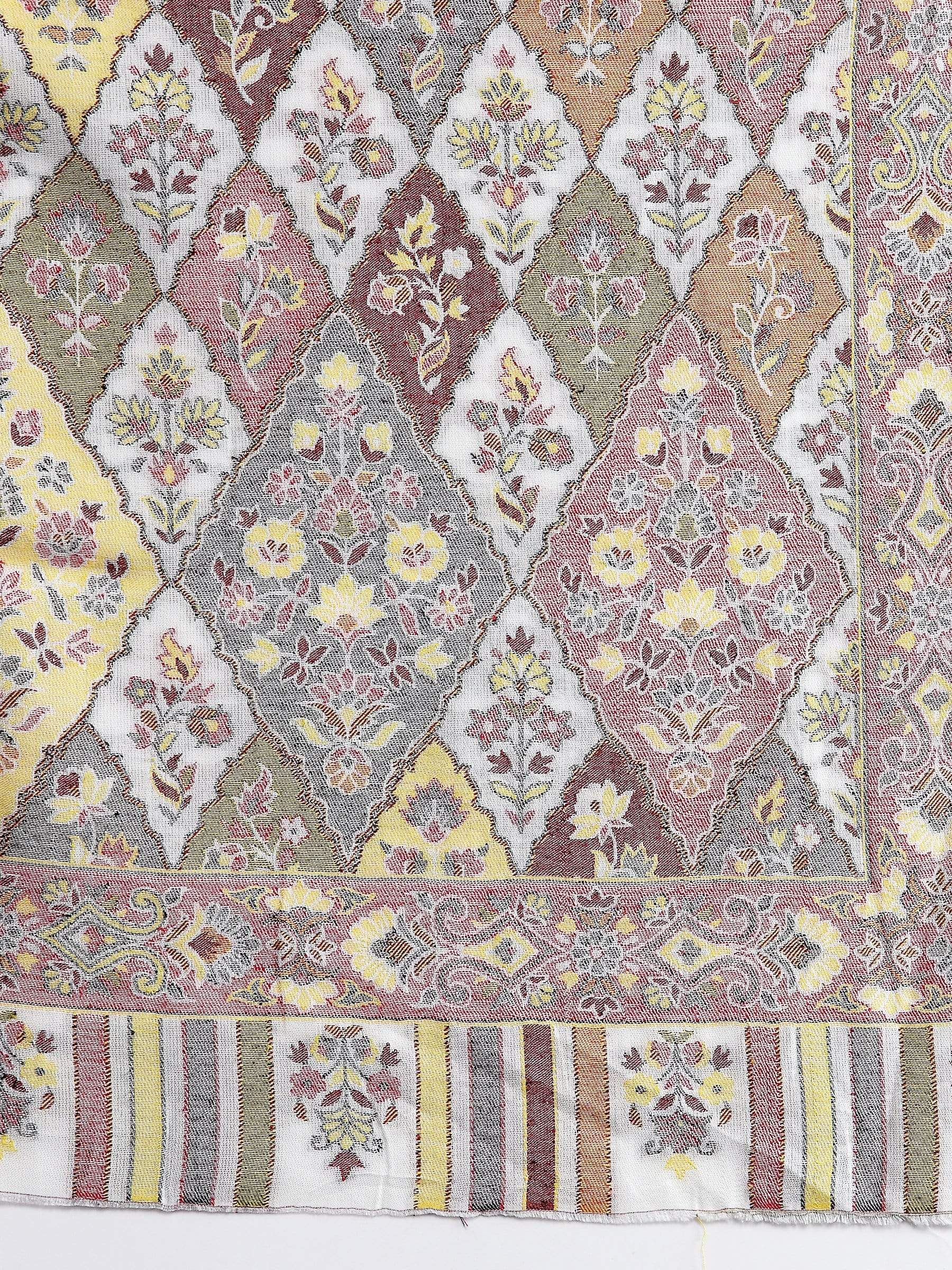 Pashtush India 70x200 Pashtush Women's Paisley Design, Soft Bamboo Scarf, Multi Coloured