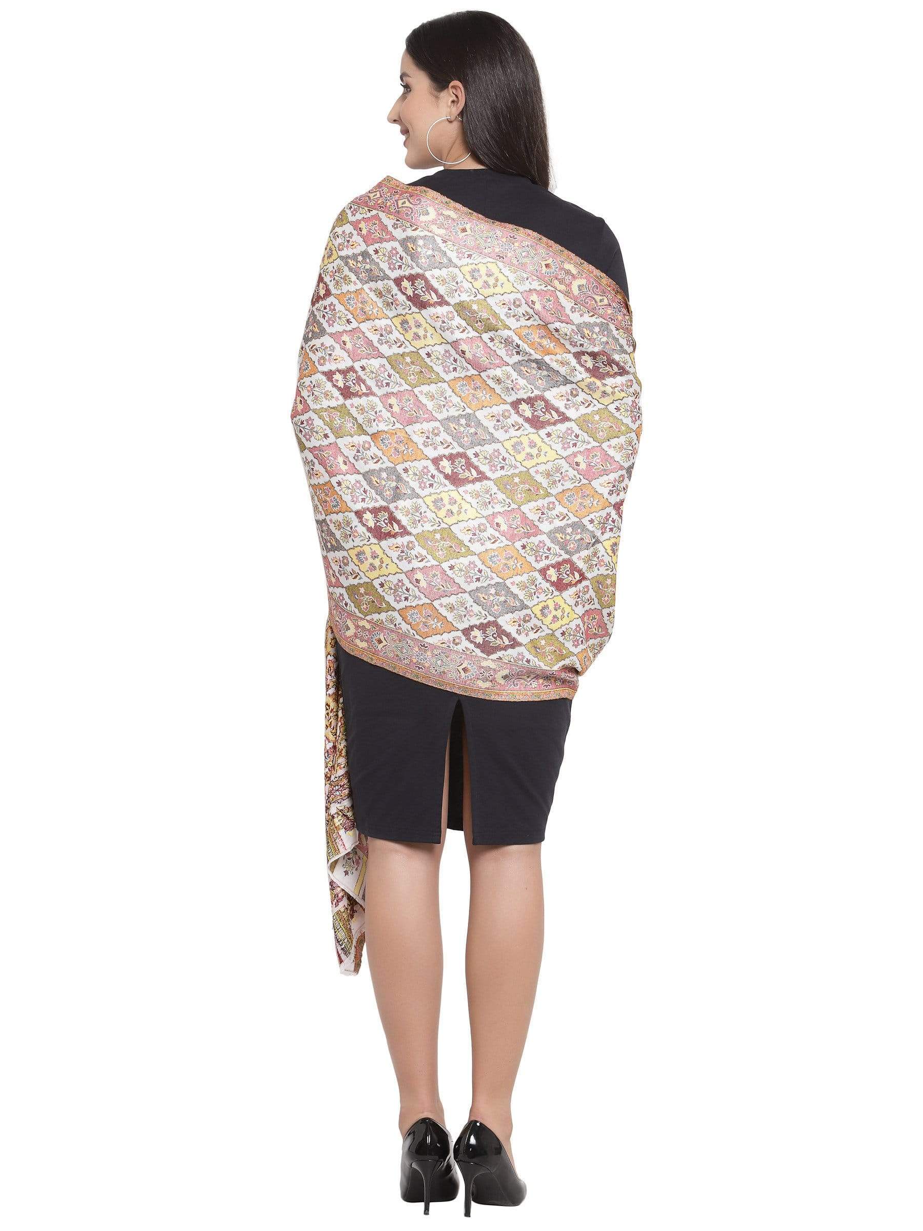 Pashtush India 70x200 Pashtush Women's Paisley Design, Soft Bamboo Scarf, Multi Coloured