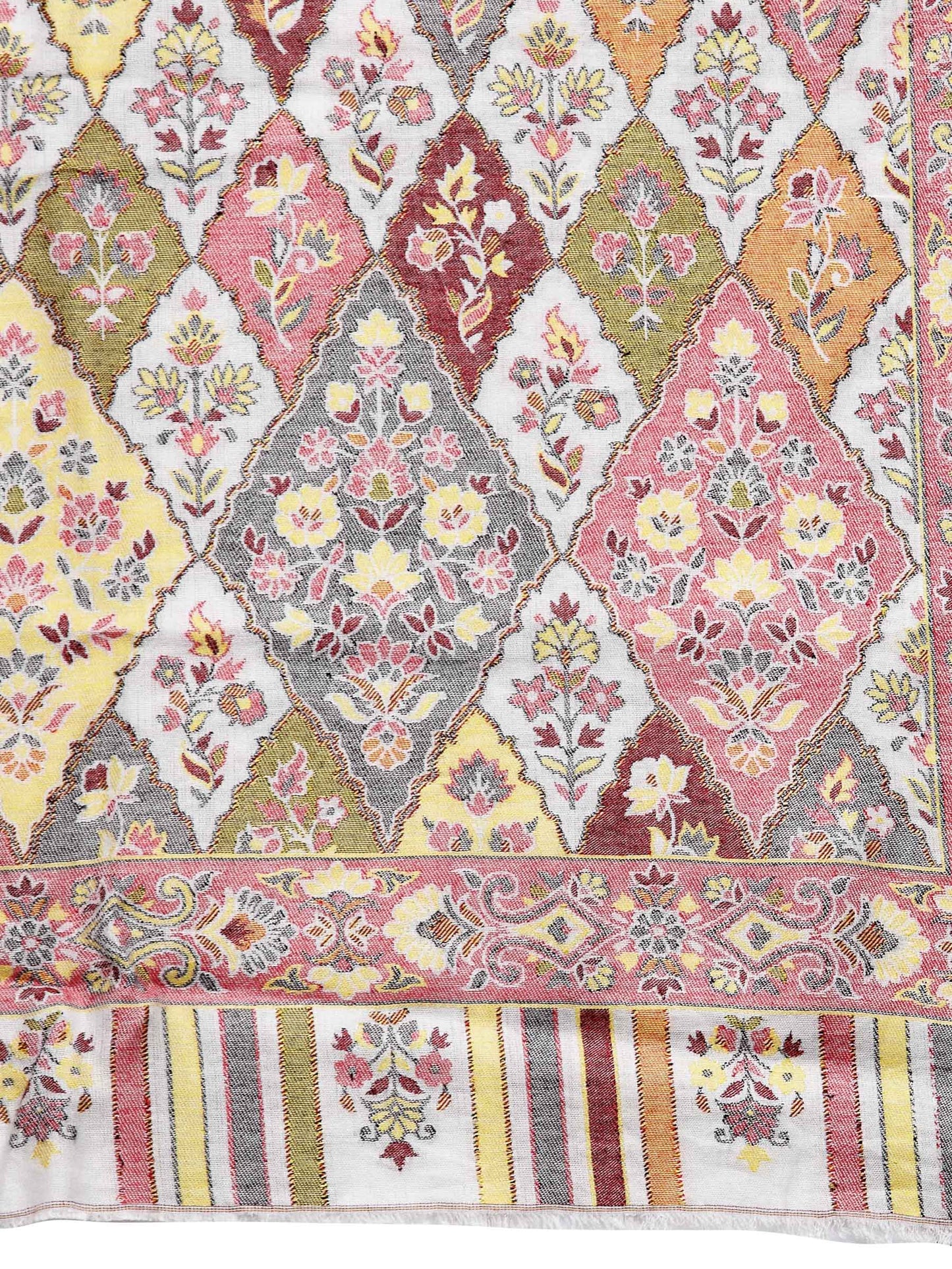 Pashtush India 70x200 Pashtush Women's Paisley Design, Soft Bamboo Scarf, Multi Coloured