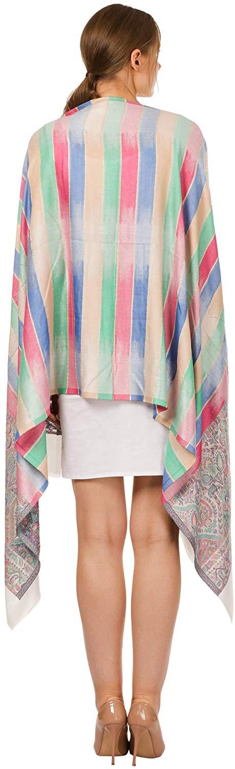 Pashtush Shawl Store Stole Pashtush Women's Scarf, Soft Bamboo Stole, Multicoloured