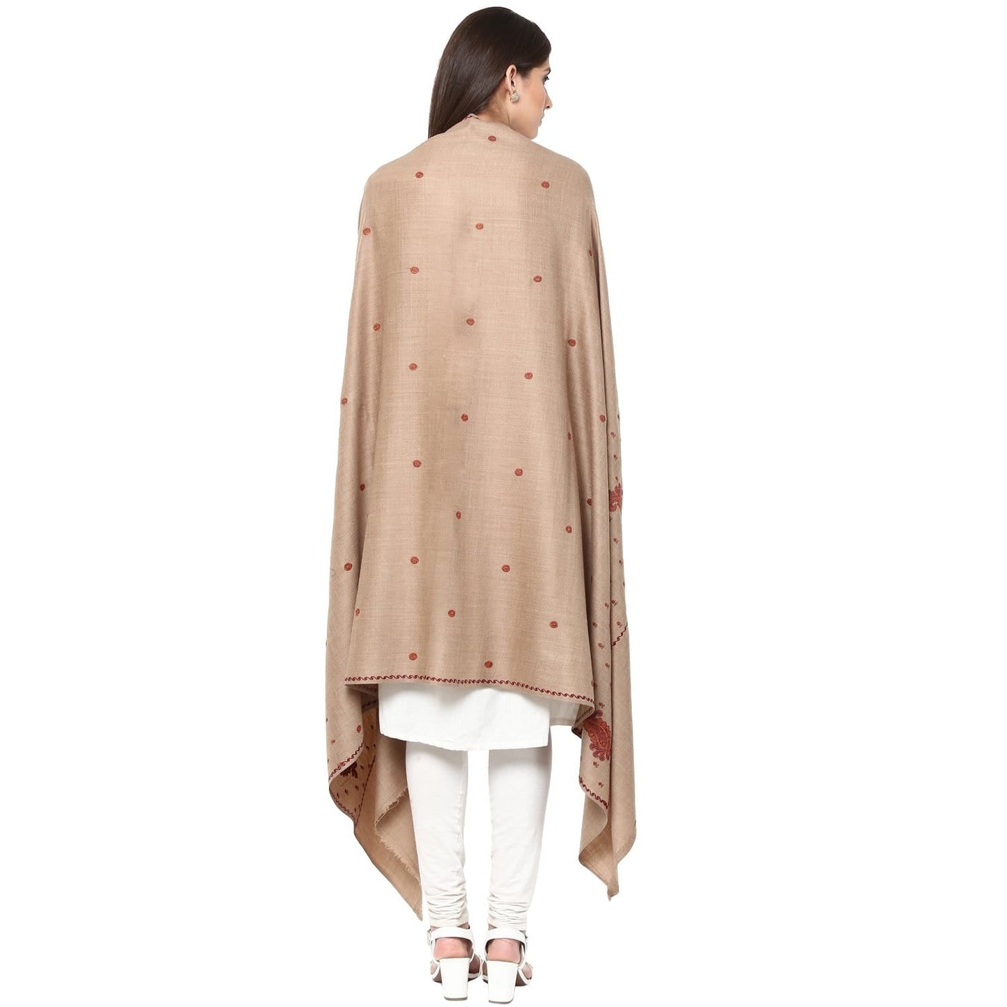 Pashtush Store Shawl Pashtush Women's Shawl, Vintage Jamawar Design with Needle Embroidery