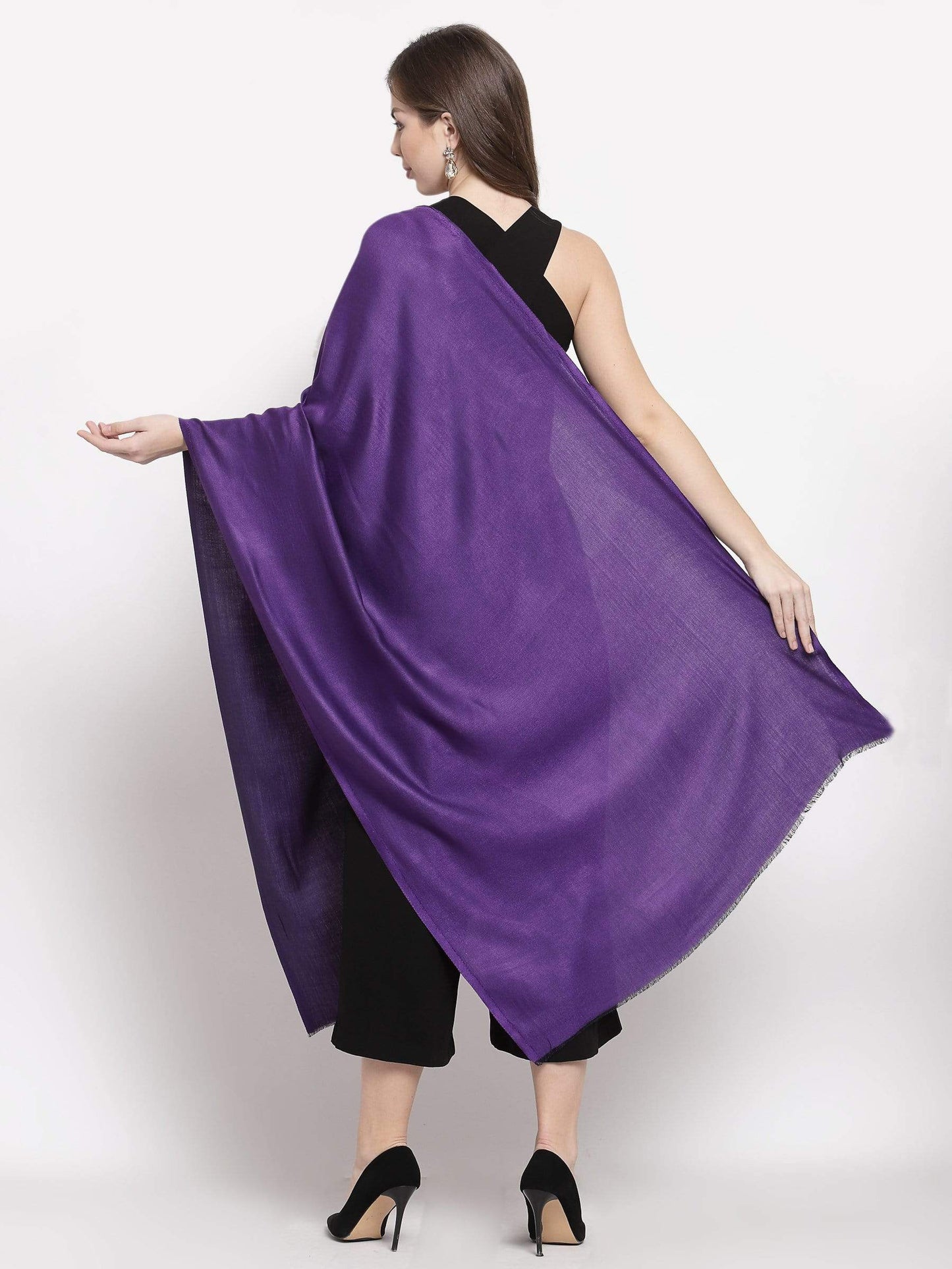 Pashtush India 70x200 Pashtush Women's Silky Bamboo Reversible Scarf, Shawls, Stoles, Wraps