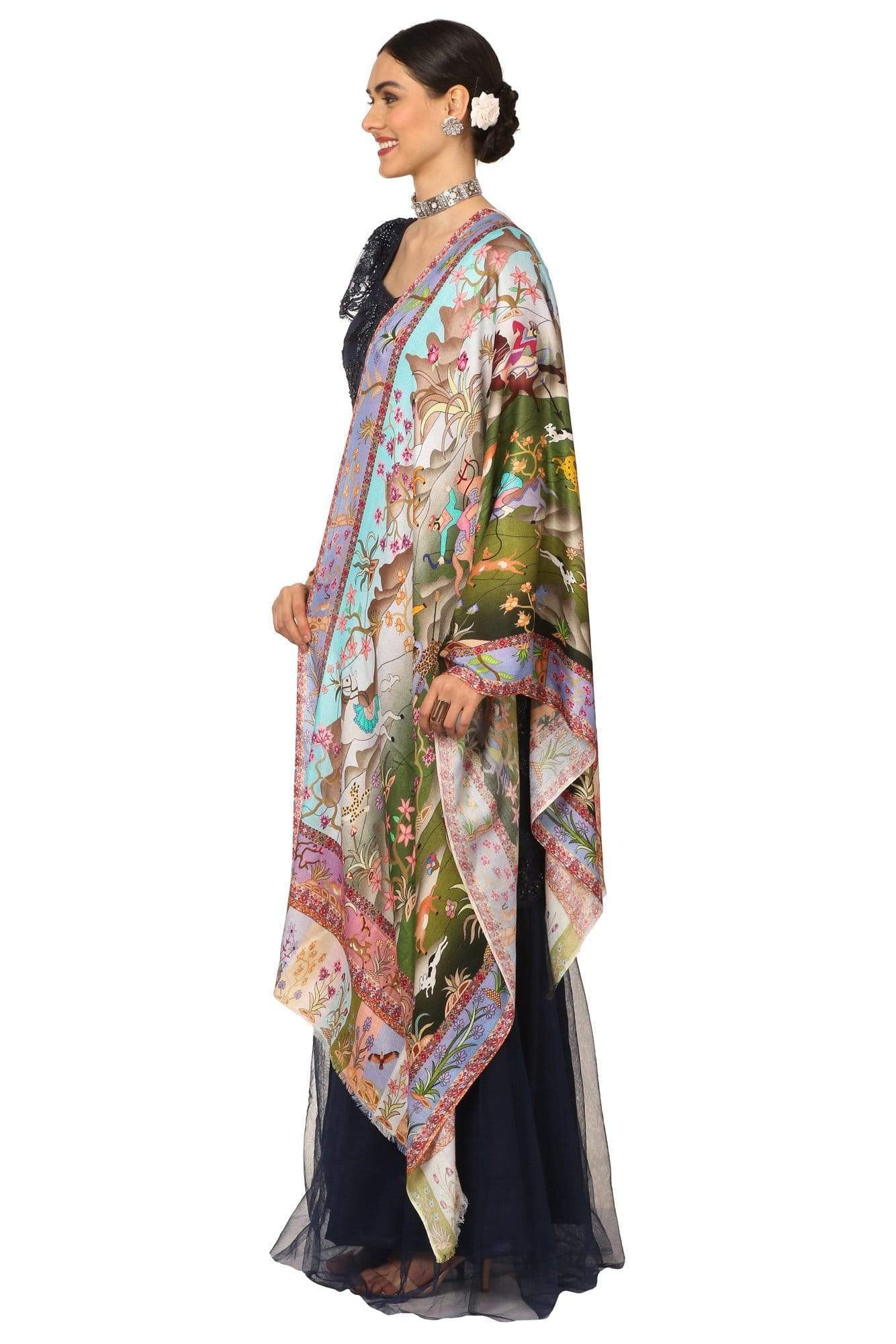 Pashtush India 70x200 Pashtush Women's Soft Bamboo Scarf, Casual Shawls, Stoles, Wraps (soft Bamboo) - Shikardar