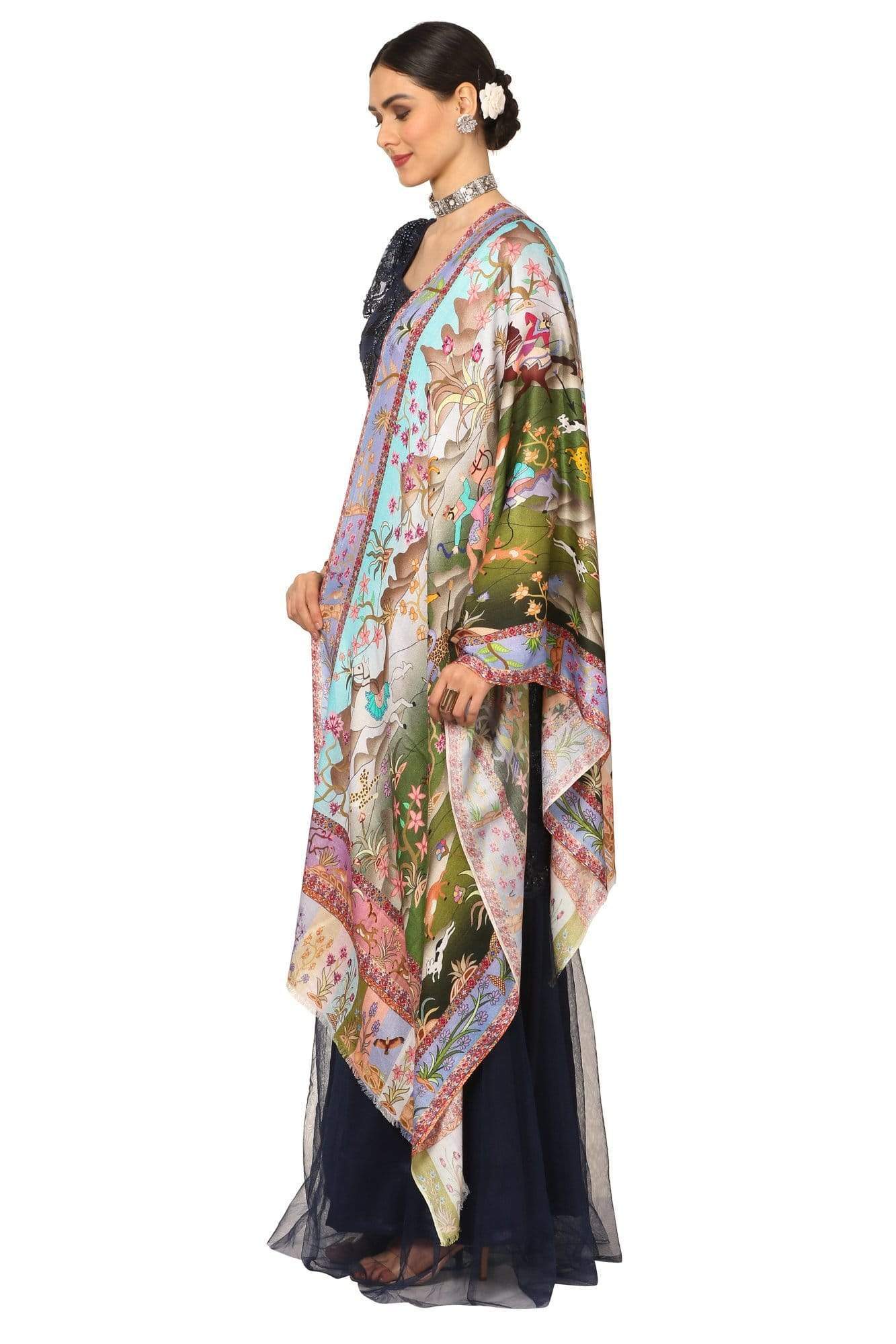 Pashtush India 70x200 Pashtush Women's Soft Bamboo Scarf, Casual Shawls, Stoles, Wraps (soft Bamboo) - Shikardar