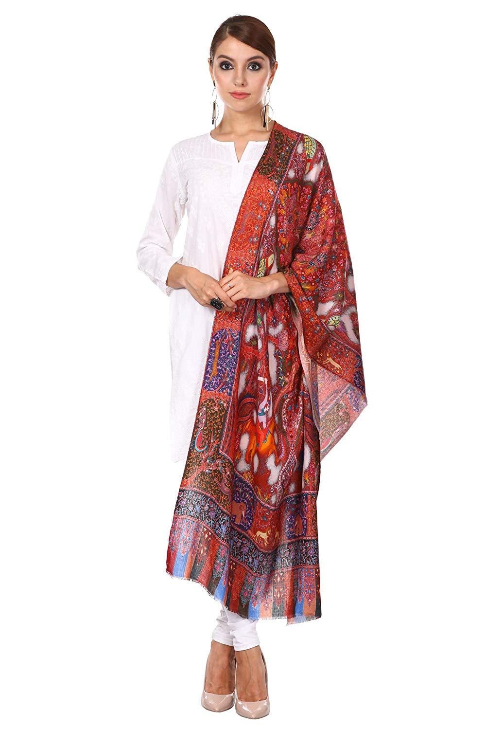 Pashtush Shawl Store Stole Pashtush Women's Soft Bamboo Scarf, Casual Stole, Multicolored