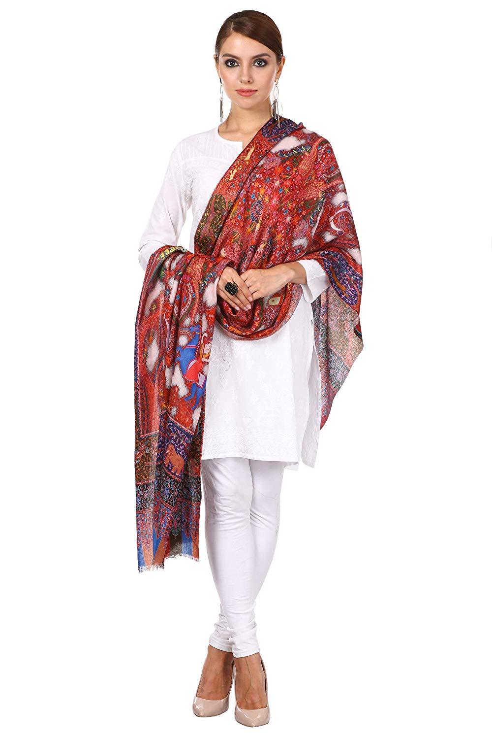 Pashtush Shawl Store Stole Pashtush Women's Soft Bamboo Scarf, Casual Stole, Multicolored