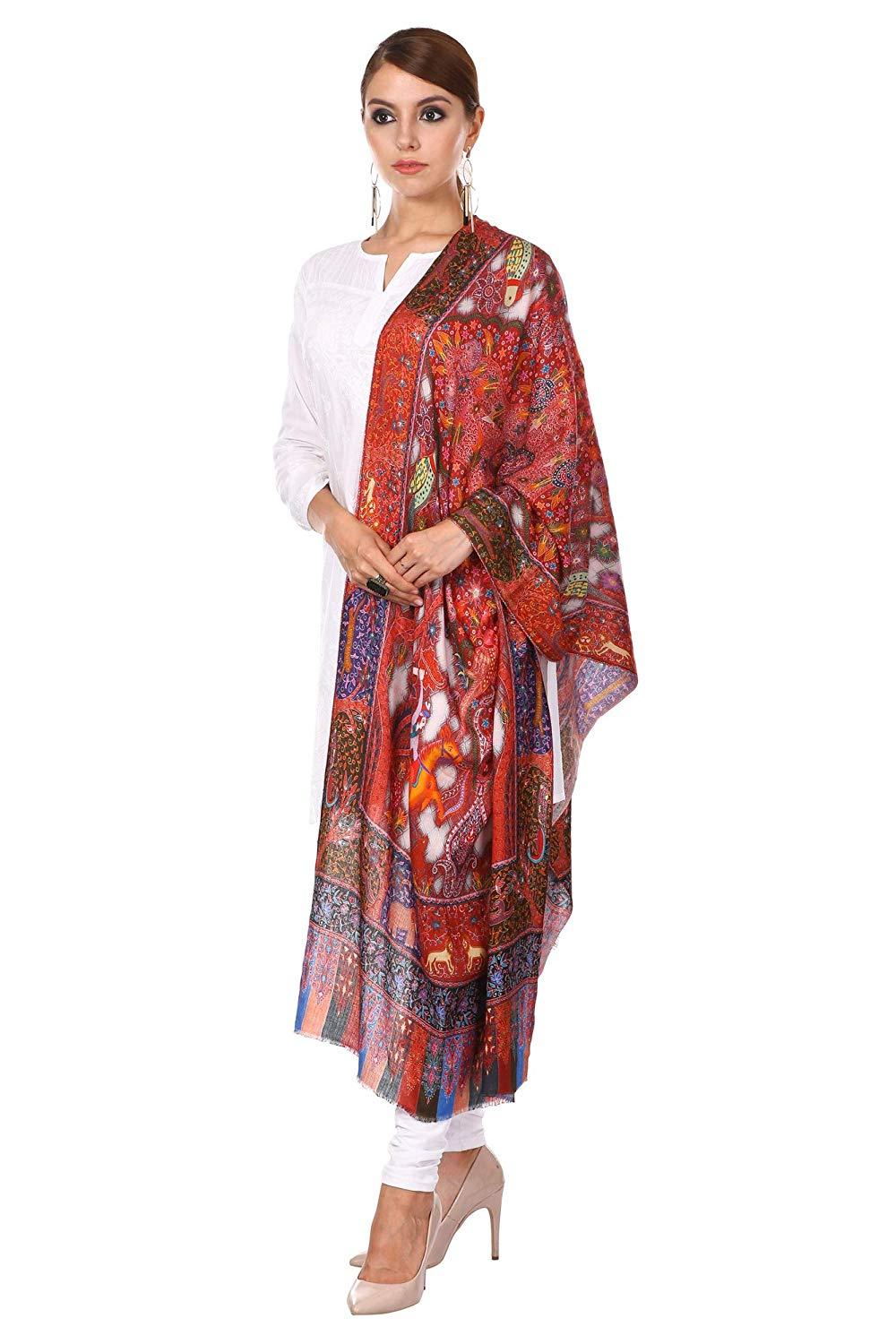 Pashtush Shawl Store Stole Pashtush Women's Soft Bamboo Scarf, Casual Stole, Multicolored