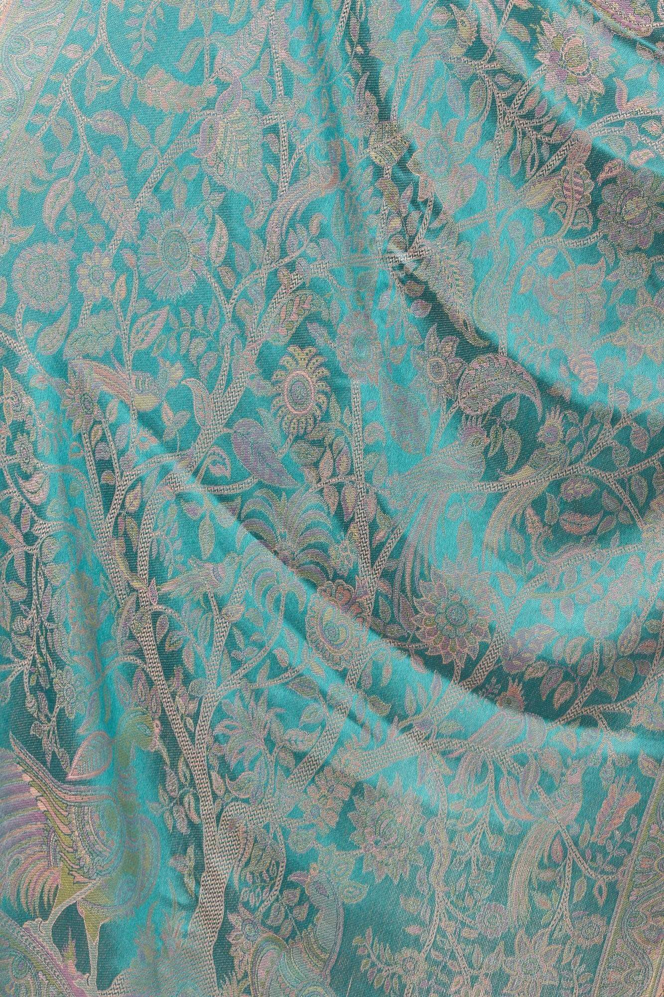 Pashtush India Shawl Pashtush Women's Soft Bamboo Scarf, Casual Shawls, Stoles, Wraps (size 28 x 80 inches) - Blue/Grey