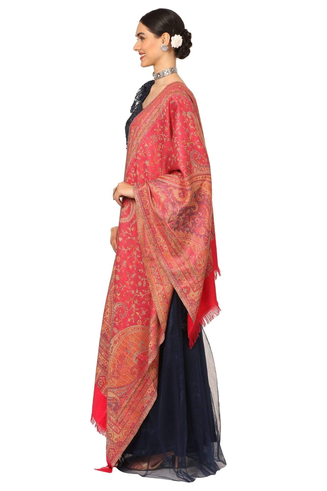 Pashtush India Stole Pashtush Women's Soft Bamboo Scarf, Casual Shawls, Stoles, Wraps (size 28 x 80 inches) - Pink