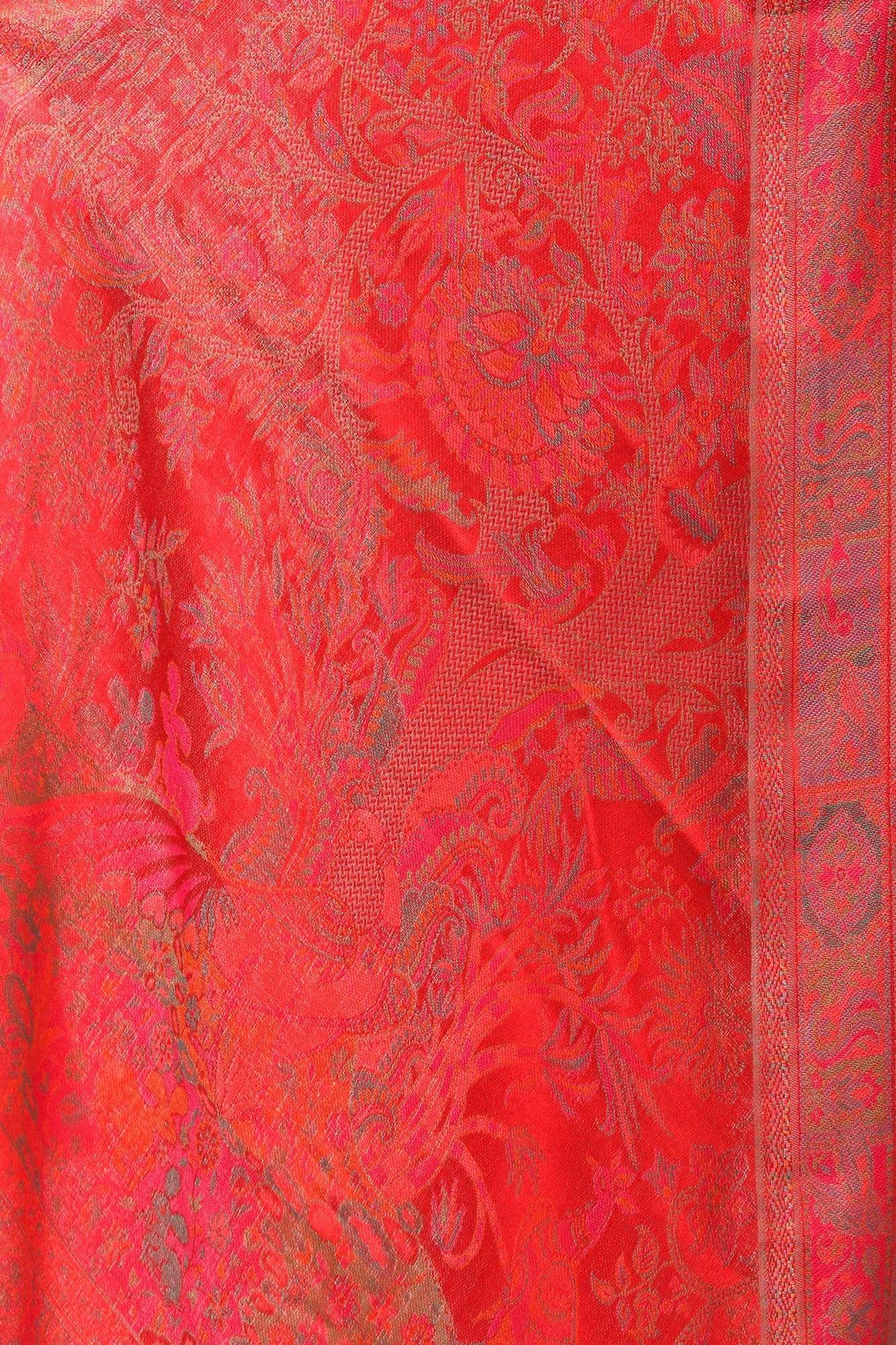 Pashtush India Stole Pashtush Women's Soft Bamboo Scarf, Casual Shawls, Stoles, Wraps (size 28 x 80 inches) - Red