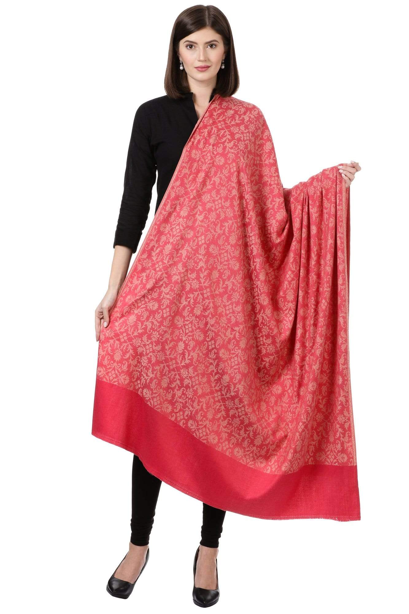 Pashtush India 100x200 Pashtush Women's Soft Bamboo Shawl, Thick and Warm
