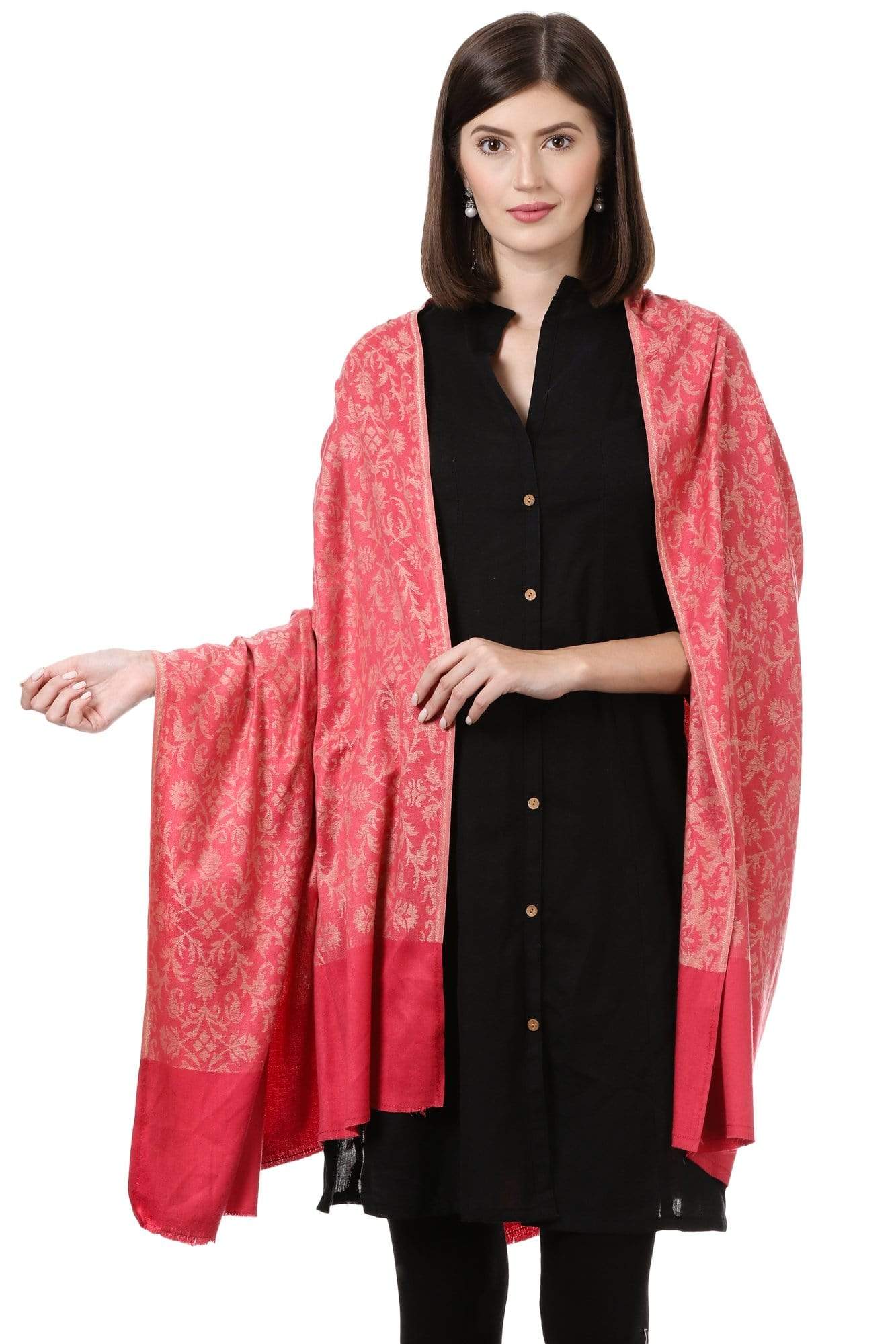 Pashtush India 100x200 Pashtush Women's Soft Bamboo Shawl, Thick and Warm