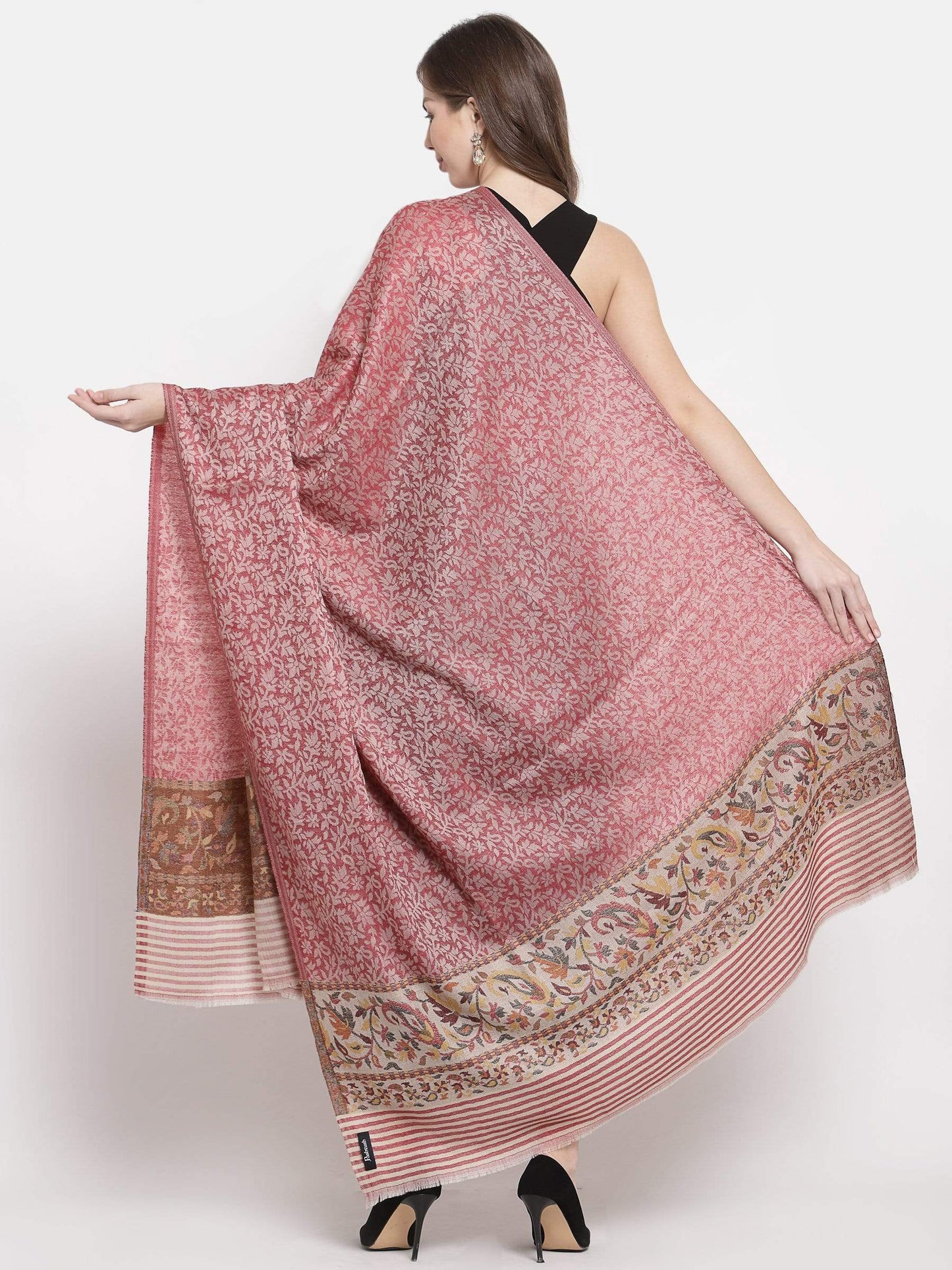 Pashtush India 100x200 Pashtush Women's Soft Wool Cashmere Blended Shawl, Kaani Palla