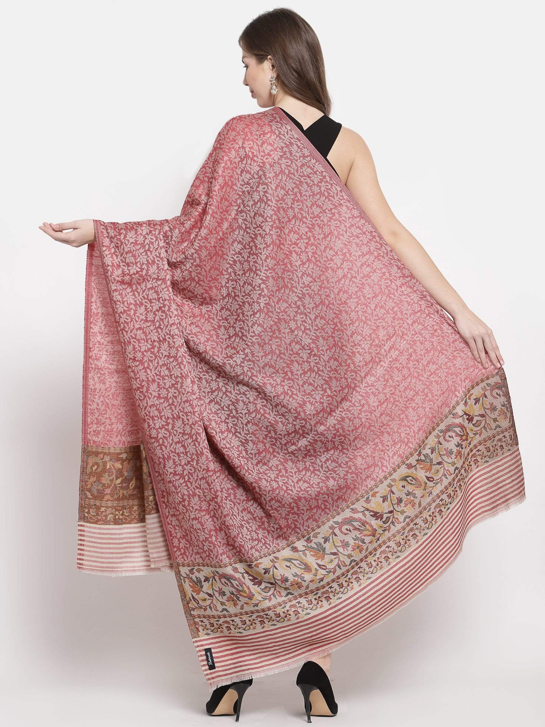 Pashtush India 100x200 Pashtush Women's Soft Wool Cashmere Blended Shawl, Kaani Palla