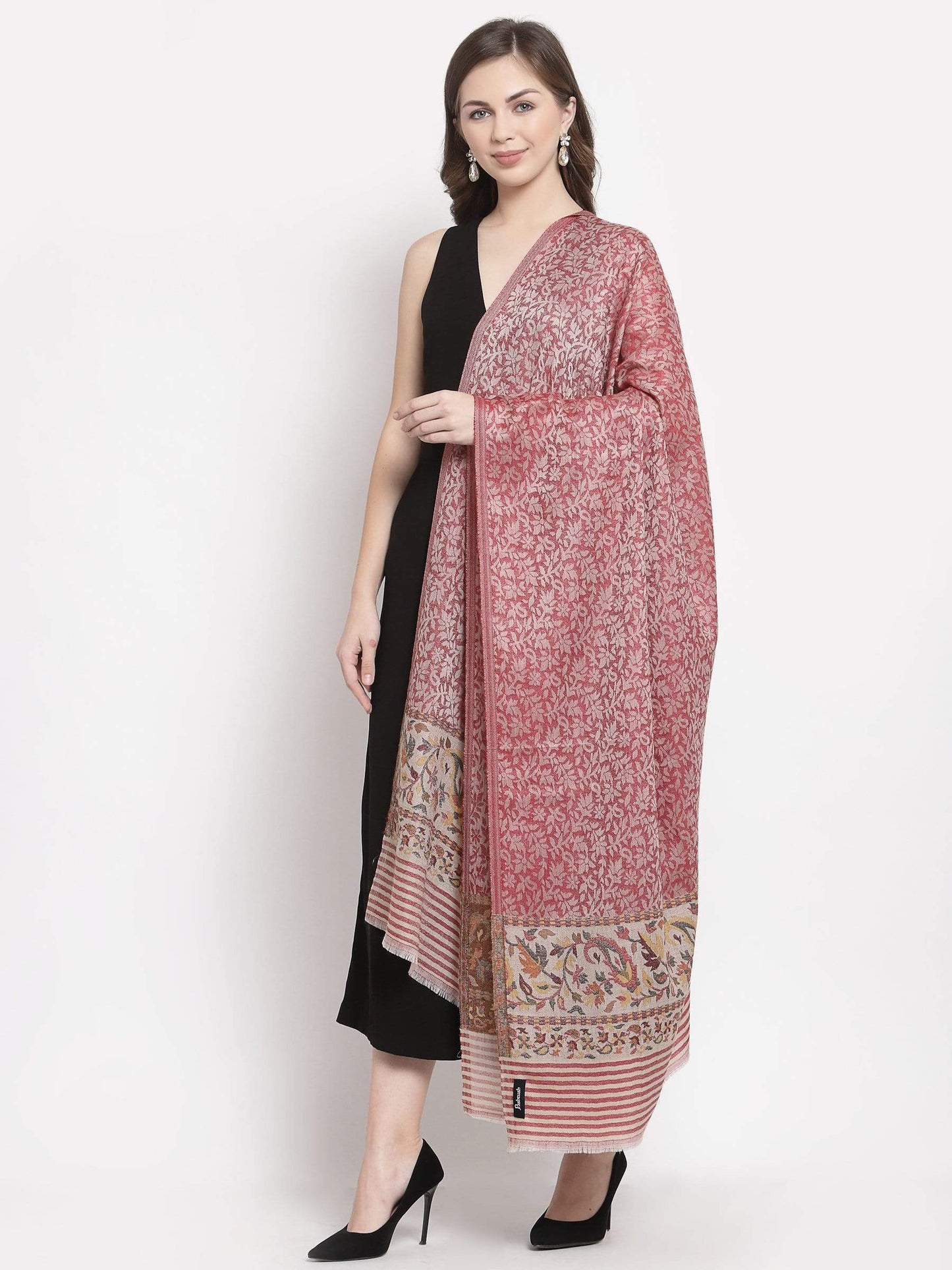 Pashtush India 100x200 Pashtush Women's Soft Wool Cashmere Blended Shawl, Kaani Palla