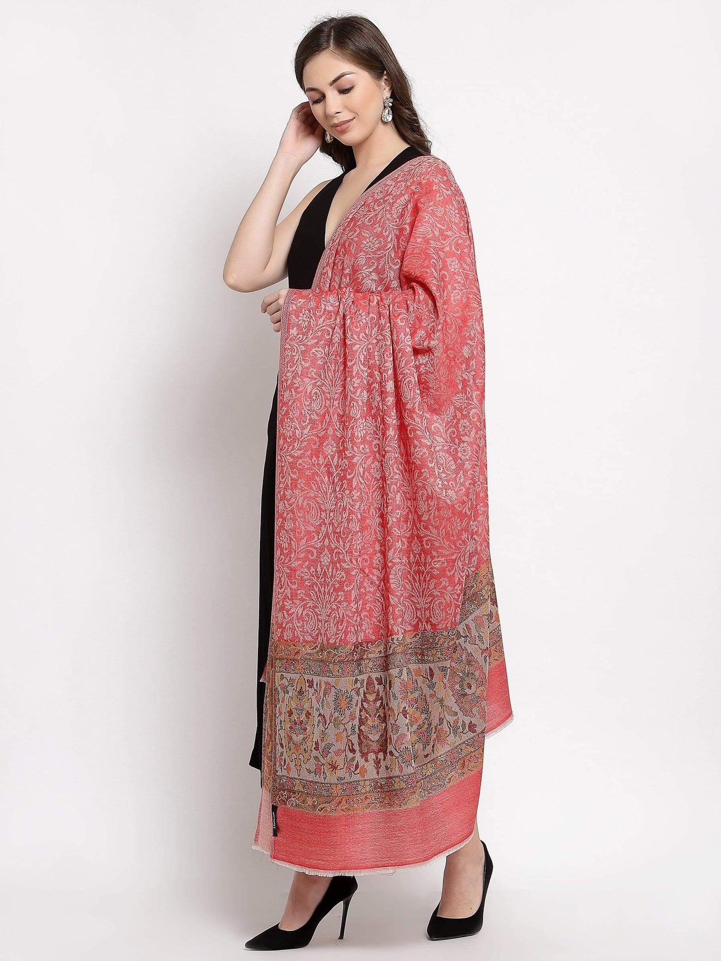 Pashtush India 100x200 Pashtush Women's Soft Wool Cashmere Blended Shawl, Kaani Palla