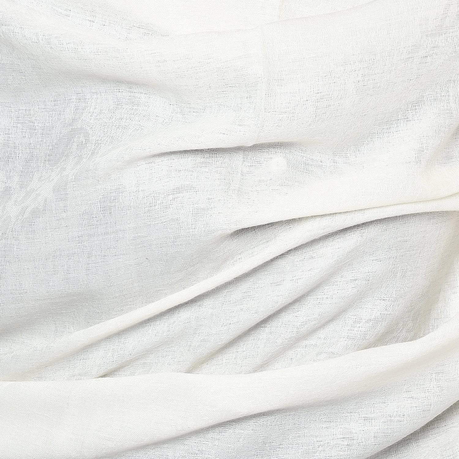 Pashtush Store Stole Pashtush Women's Soft Wool Shawl Pearl White Stole