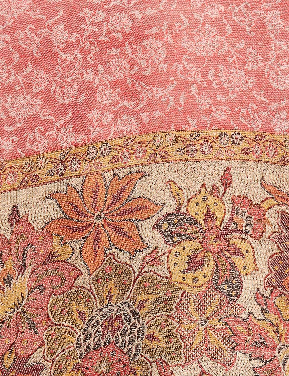 Pashtush India 70x200 Pashtush Women's Soft Wool Stole, Soft Wool Scarf, Floral Red