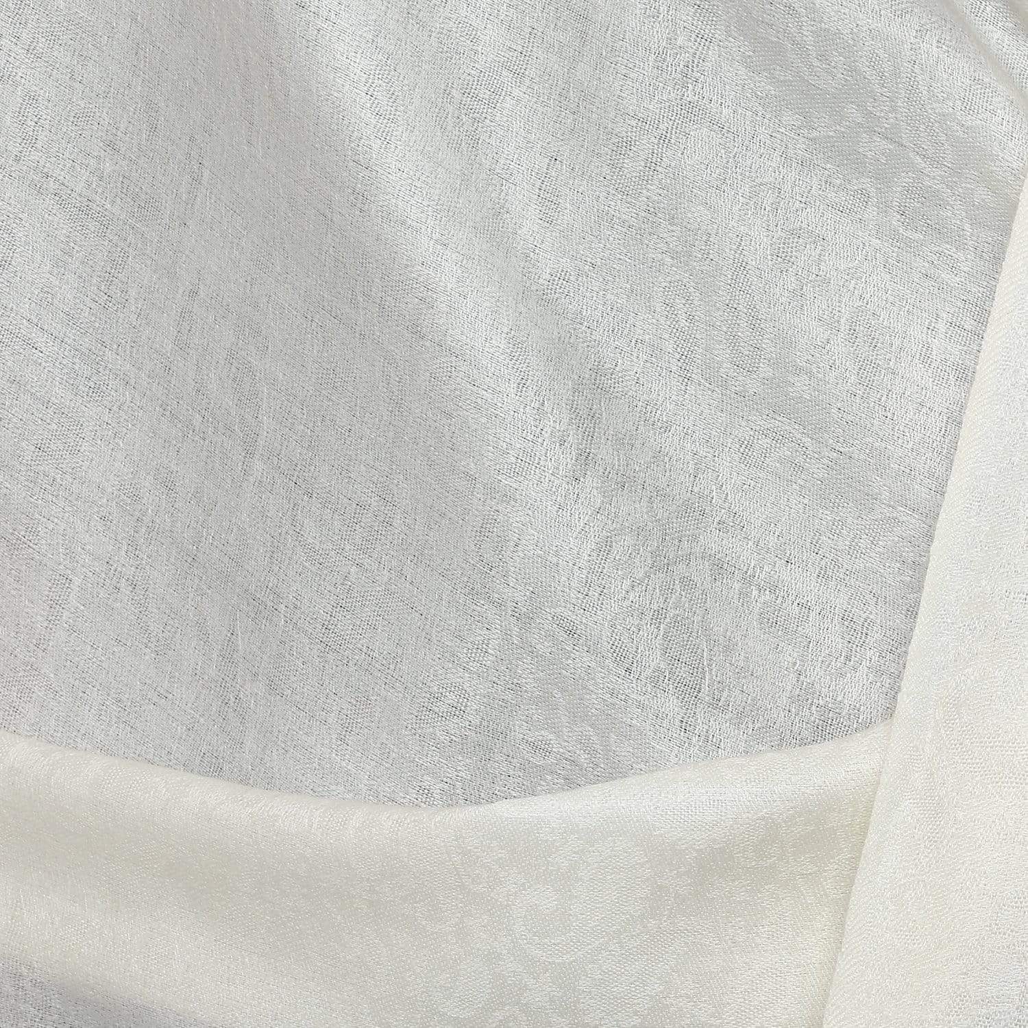 Pashtush Store Shawl Pashtush Women's Wool Shawl, Paisley Design, Ivory