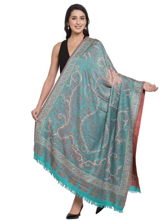 Pashtush India 100x200 Pashtush Womens Antique Heritage Design, Jamawar Ethnic  Shawl