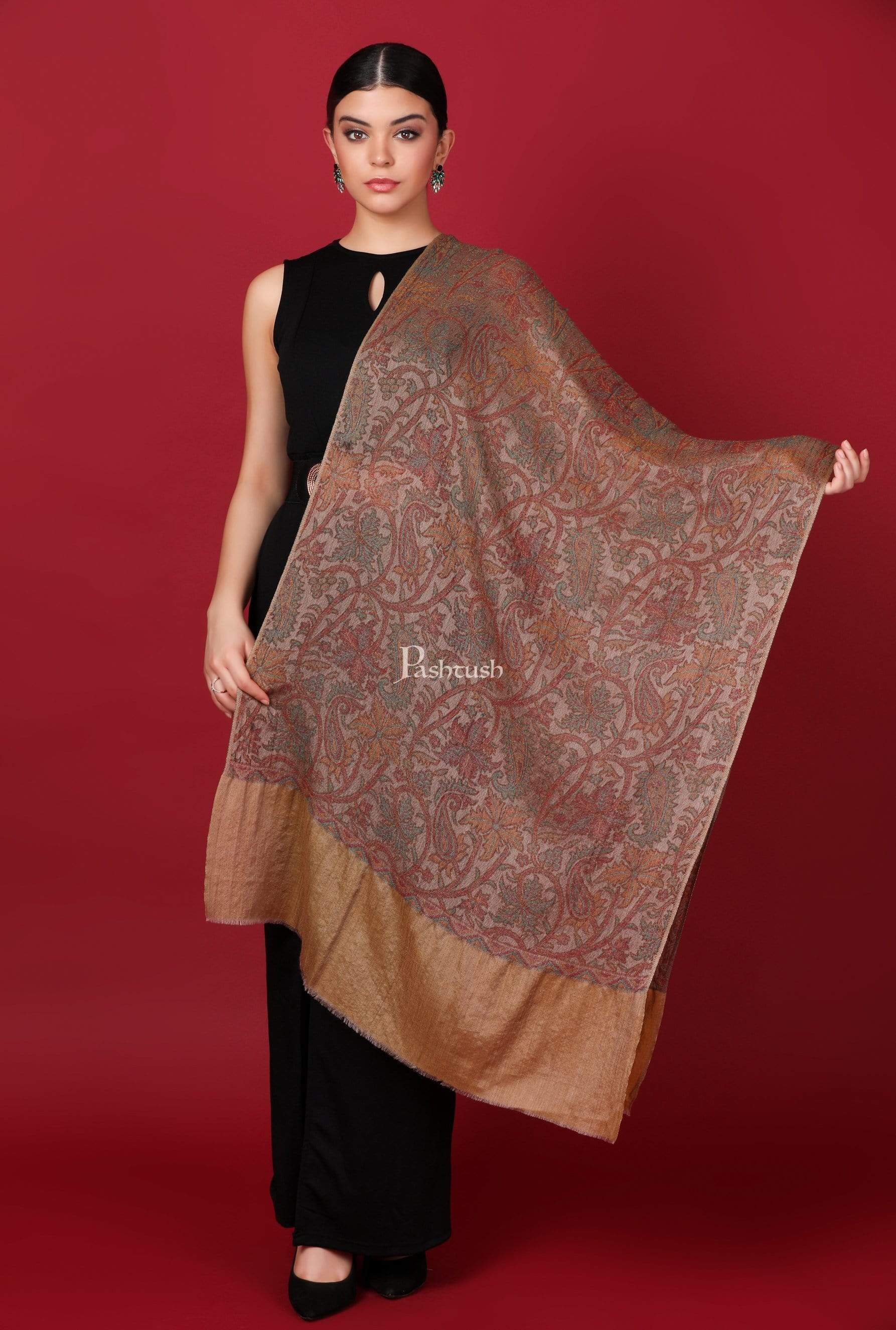 Pashtush Store Stole Pashtush Womens Cashmere and Wool Scarf