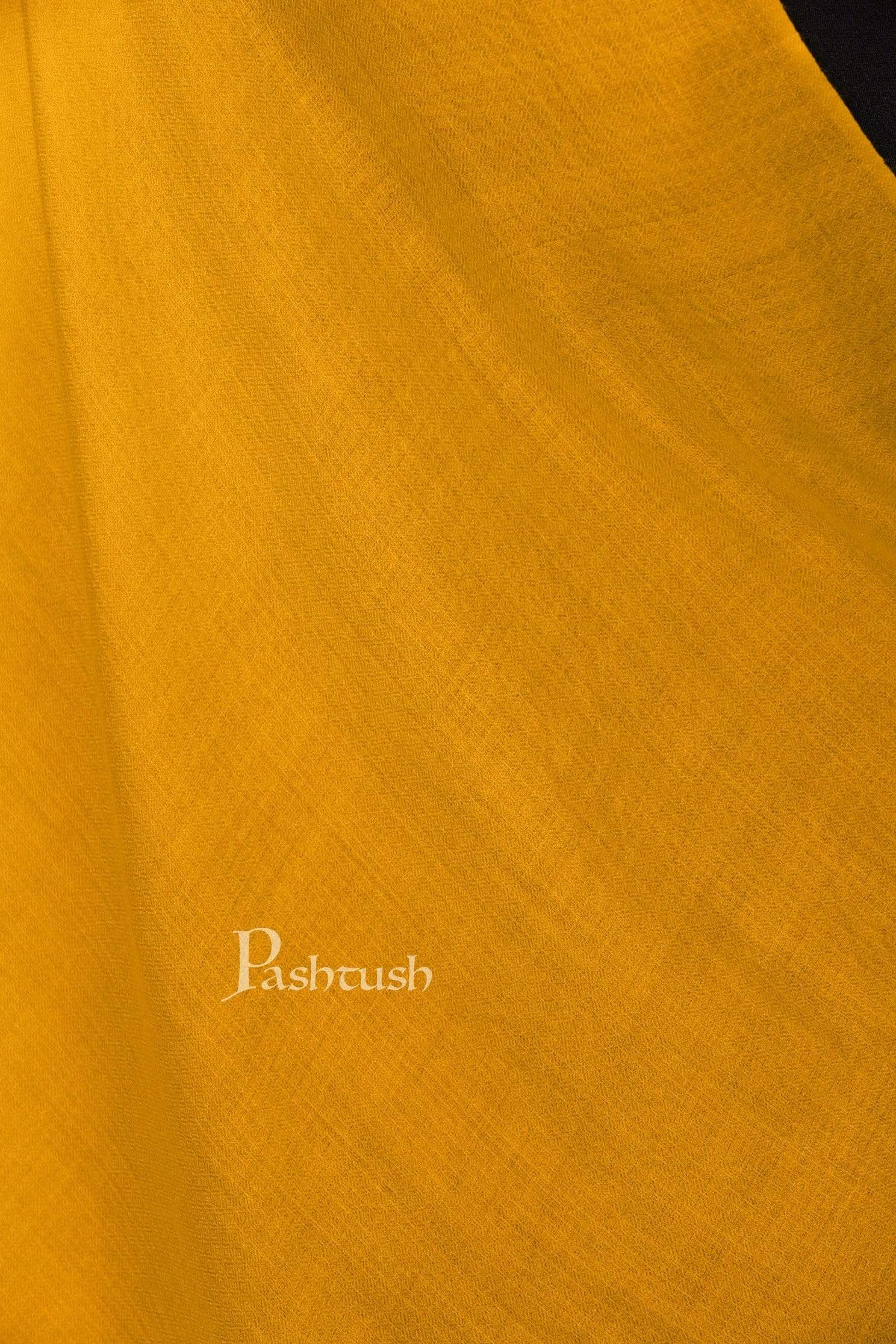 Pashtush India 70x200 Pashtush Womens Cashmere Pashmina Scarf, Diamond Weave, Sunray