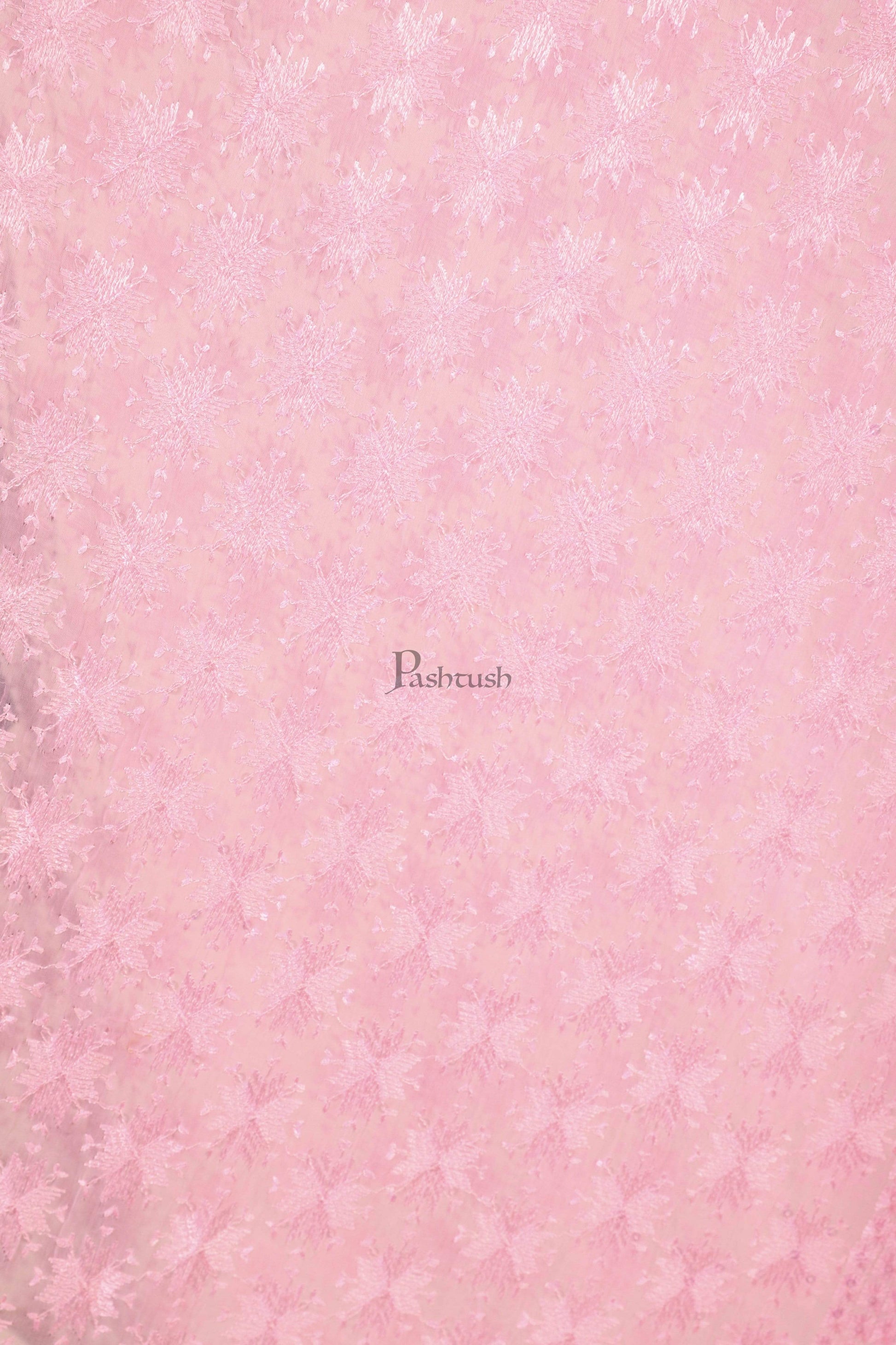 Pashtush India 114x228 Pashtush Womens Chiffon Dupatta, Light Weight, light pink