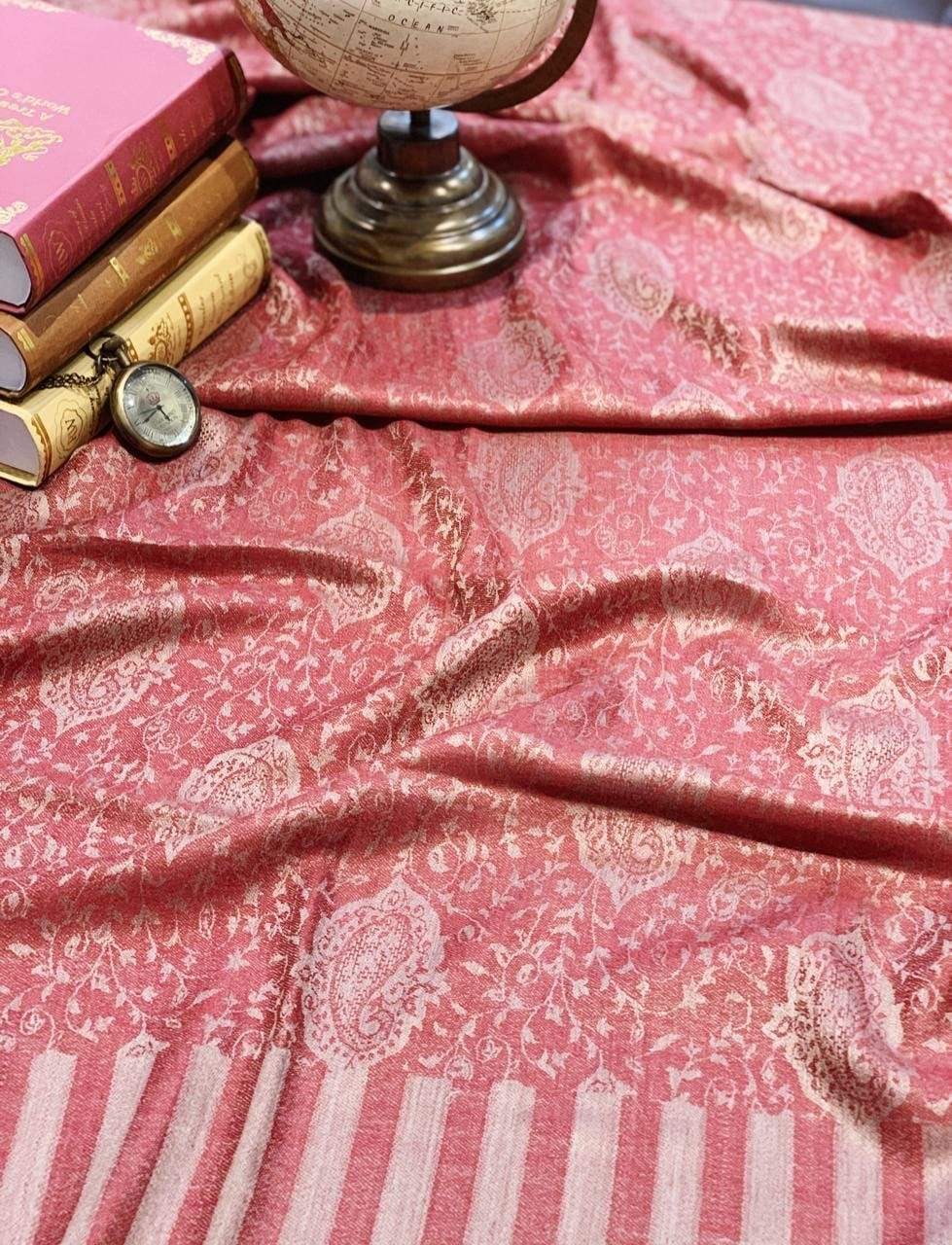 Pashtush Shawl Store Shawl Pashtush Womens Extra Fine Wool Blend Pashmina Shawl Soft Ultra Light Weight Maroon
