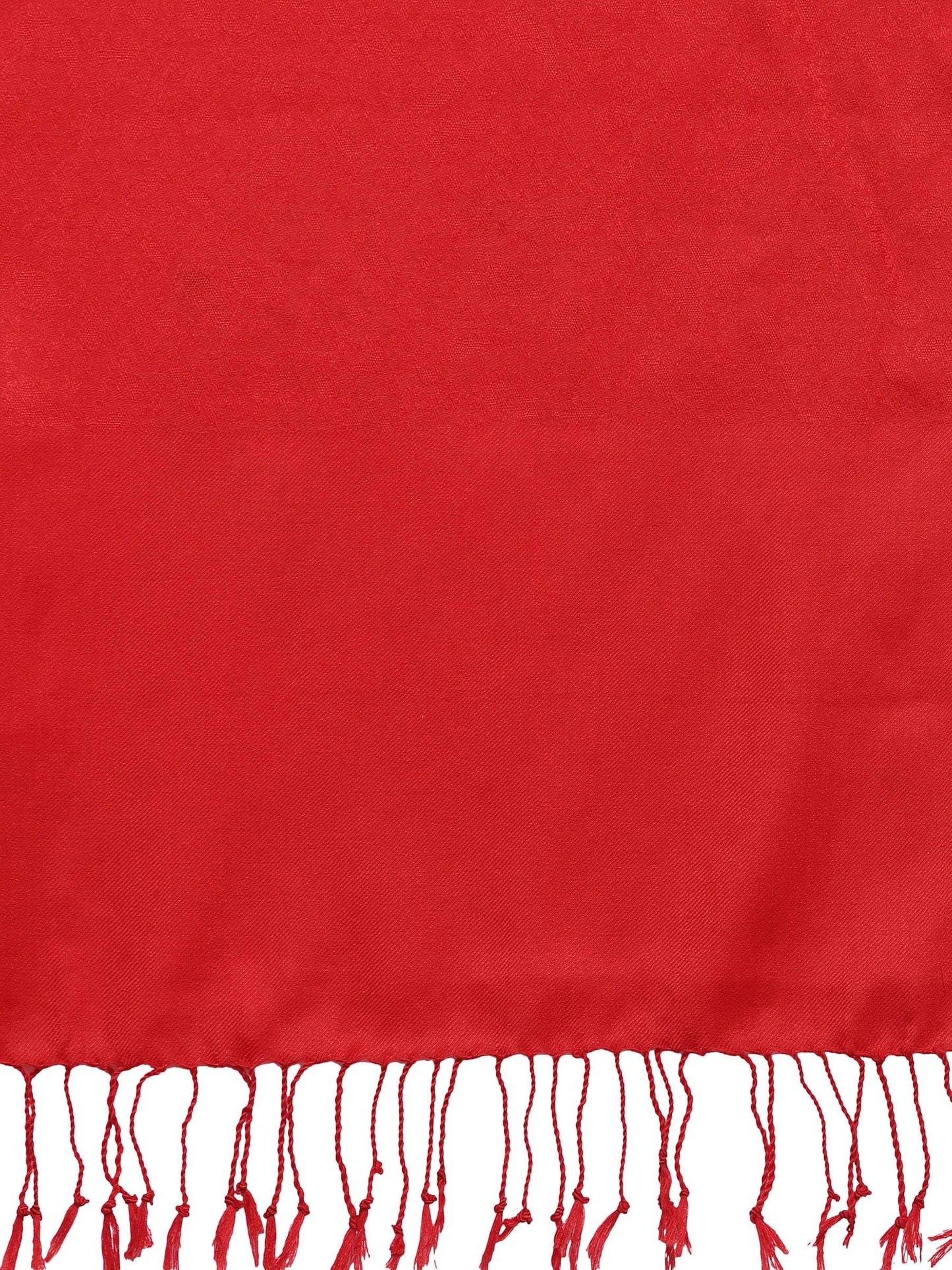 Pashtush India 114x228 Pashtush Womens Extra Fine Wool Scarf, Stole, Scarlet Red (Solid Colour)