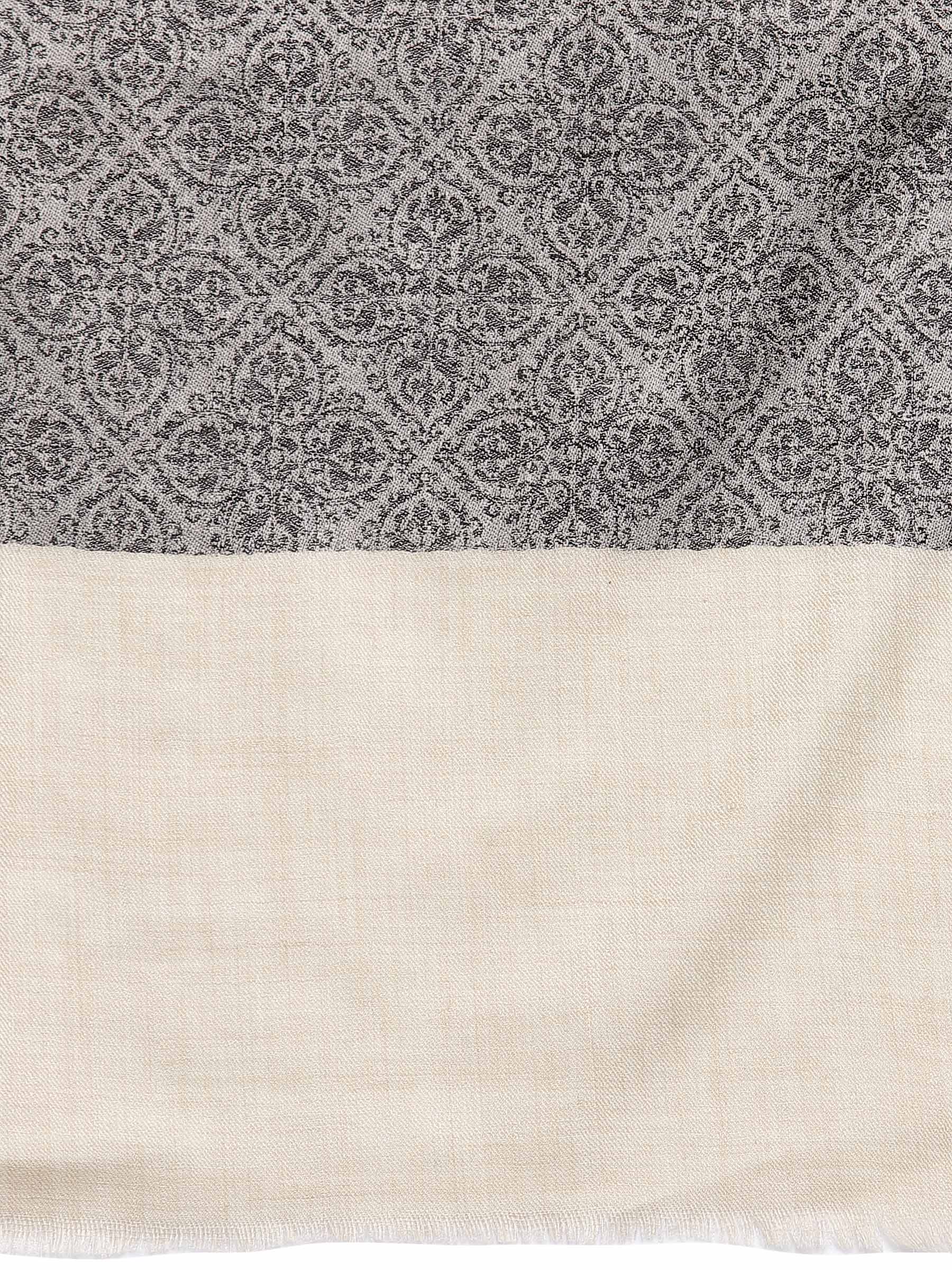 Pashtush India 114x228 Pashtush Womens Extra Fine Wool Shawl, Jacquard, Soft, Warm And Ultra Light Weight