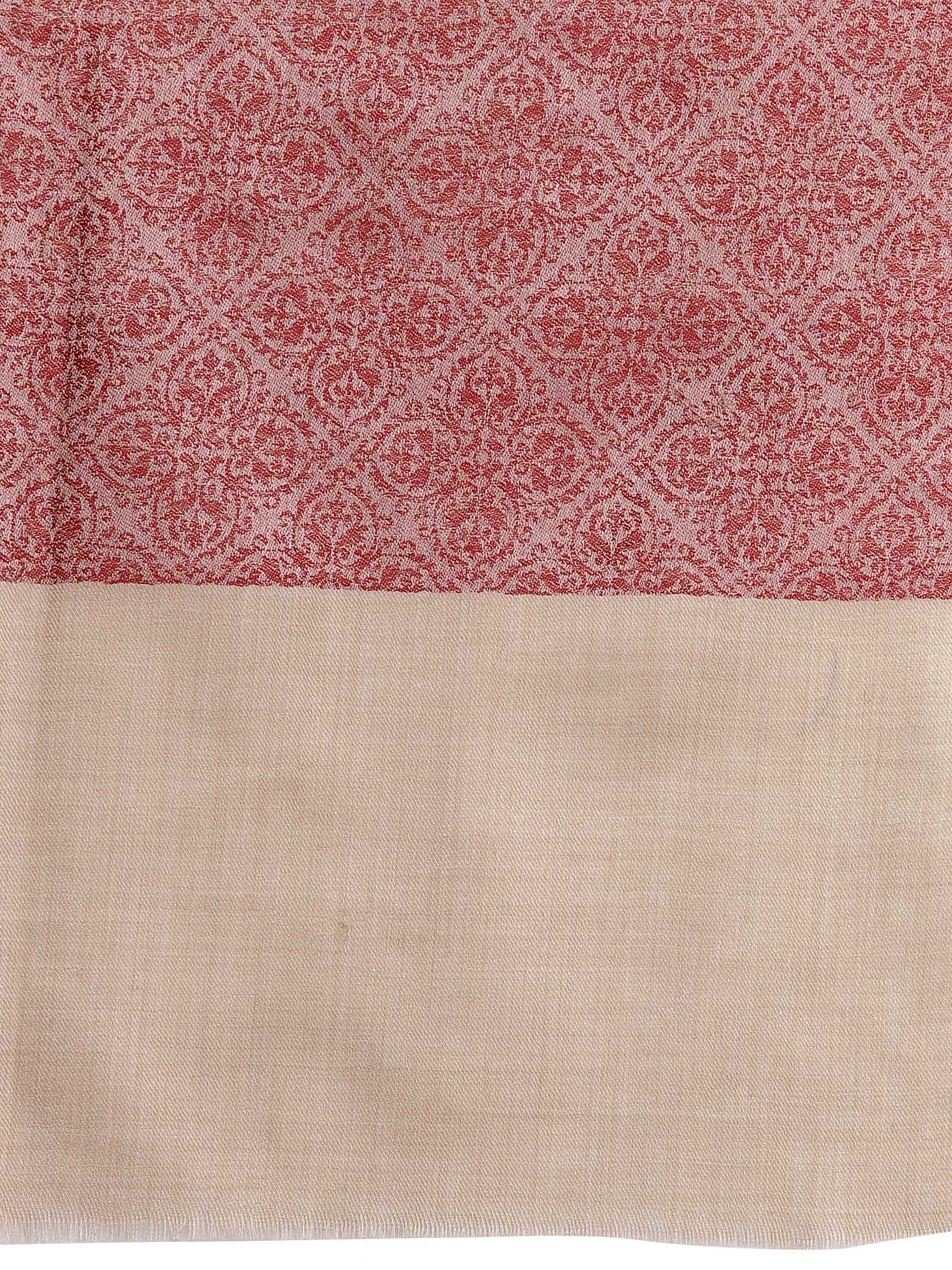 Pashtush India 114x228 Pashtush Womens Extra Fine Wool Shawl, Jacquard, Soft, Warm And Ultra Light Weight
