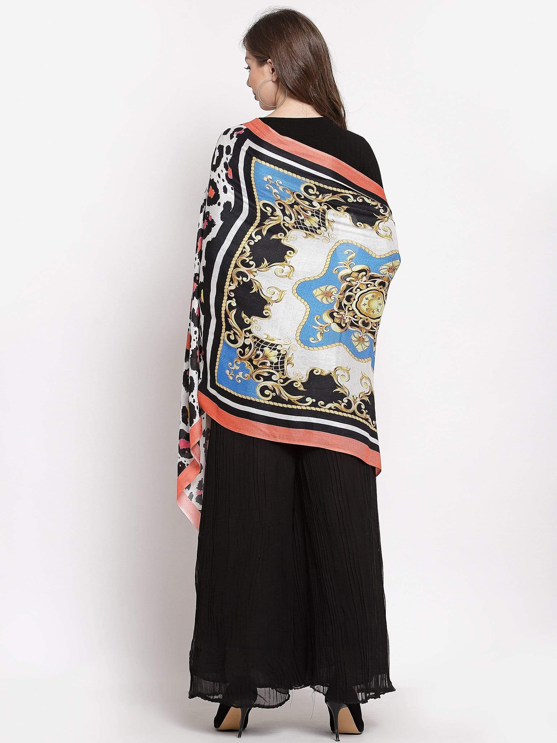 Pashtush India 70x200 Pashtush Womens Extra Soft, Printed Bamboo Scarf