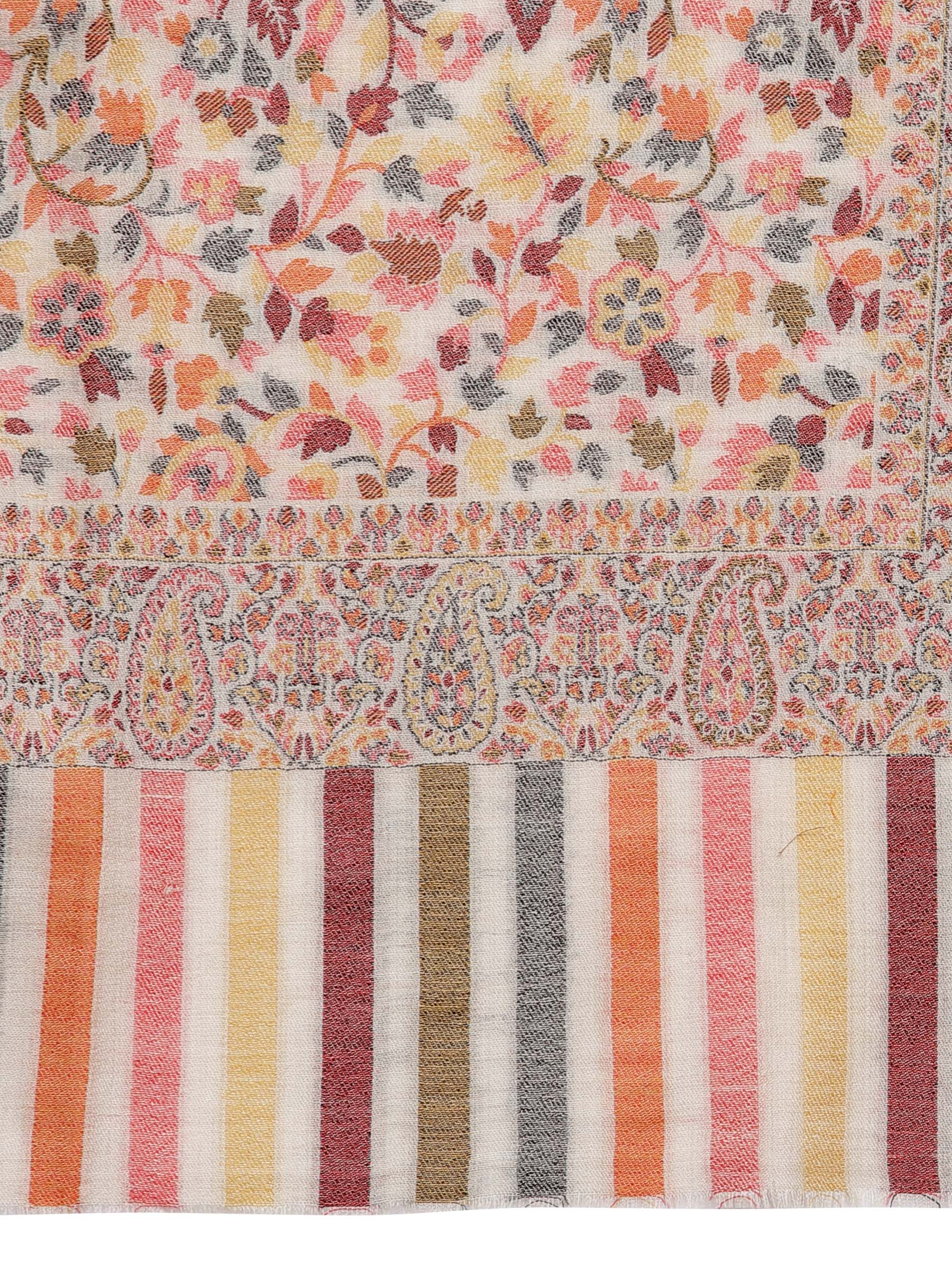 Pashtush India 100x200 Pashtush Womens Fine Wool Ethnic Weave Shawl, Soft and Warm