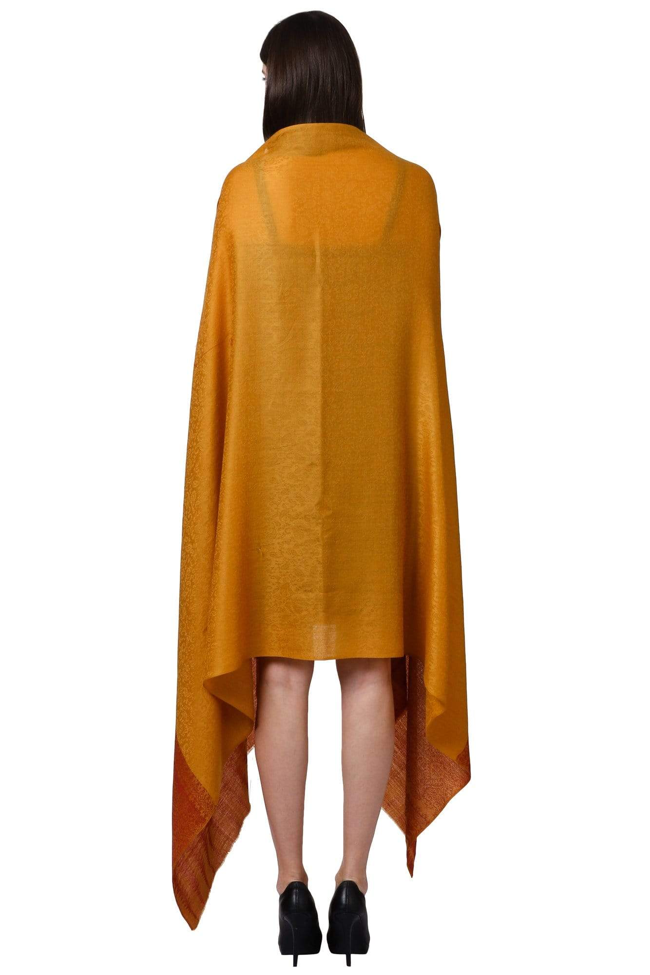 Pashtush Shawl Store Shawl Pashtush Womens Fine Wool Shawl, Amber