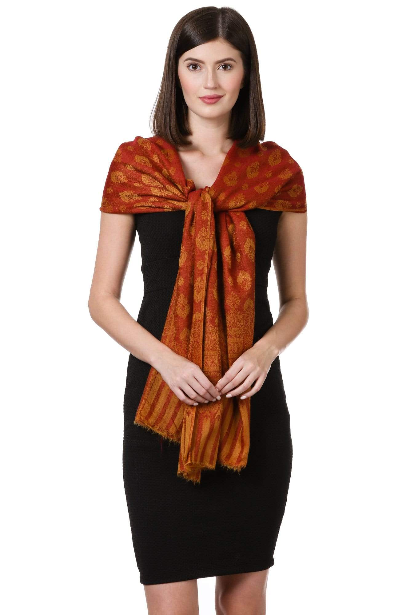 Pashtush Shawl Store Shawl Pashtush Womens Fine Wool Shawl, Apricot