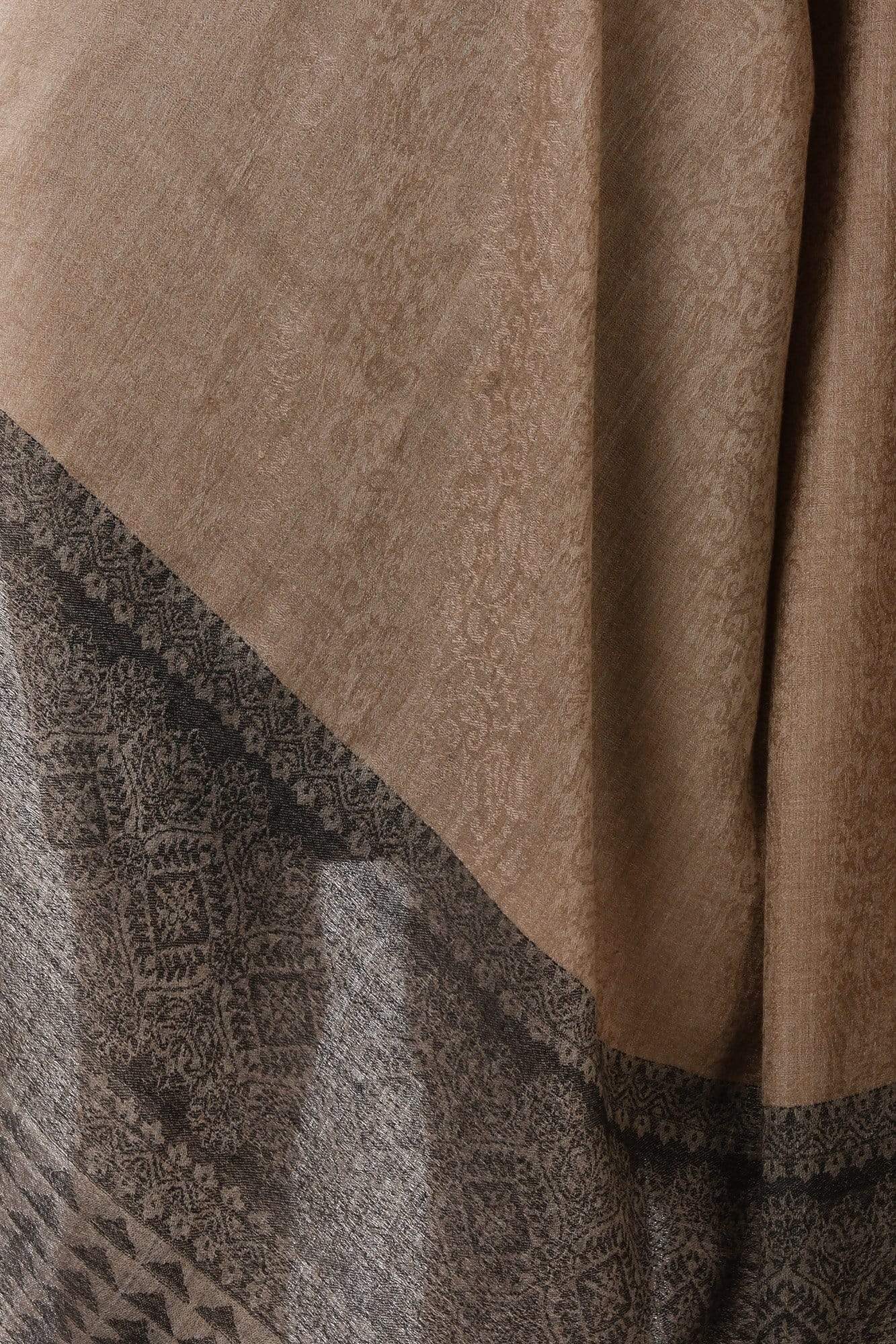 Pashtush Shawl Store Shawl Pashtush Womens Fine Wool Shawl, Brunette