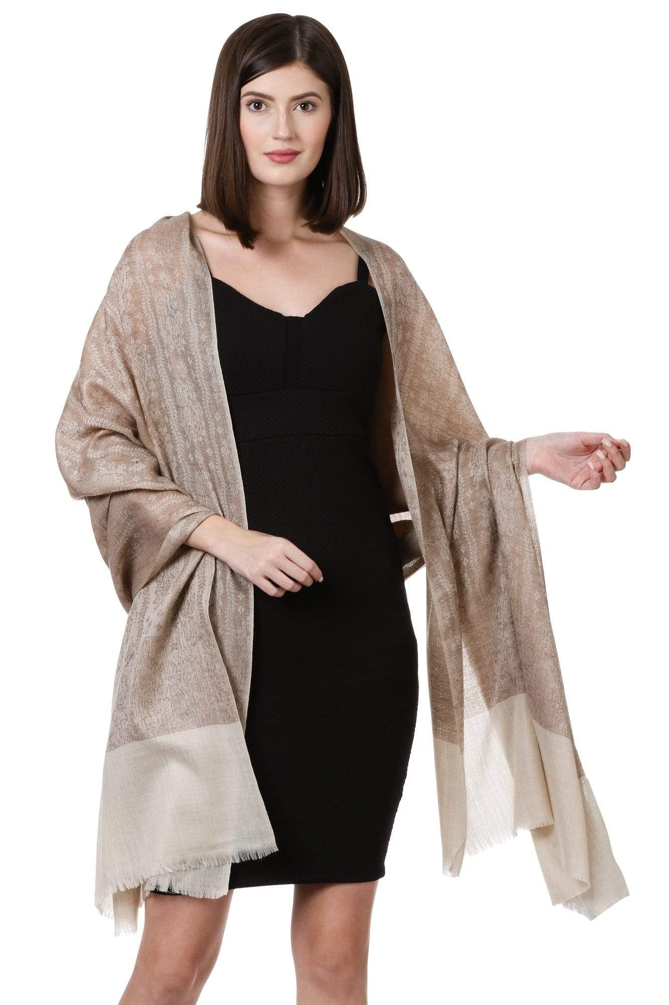 Pashtush Shawl Store Shawl Pashtush Womens Fine Wool Shawl, Cedar