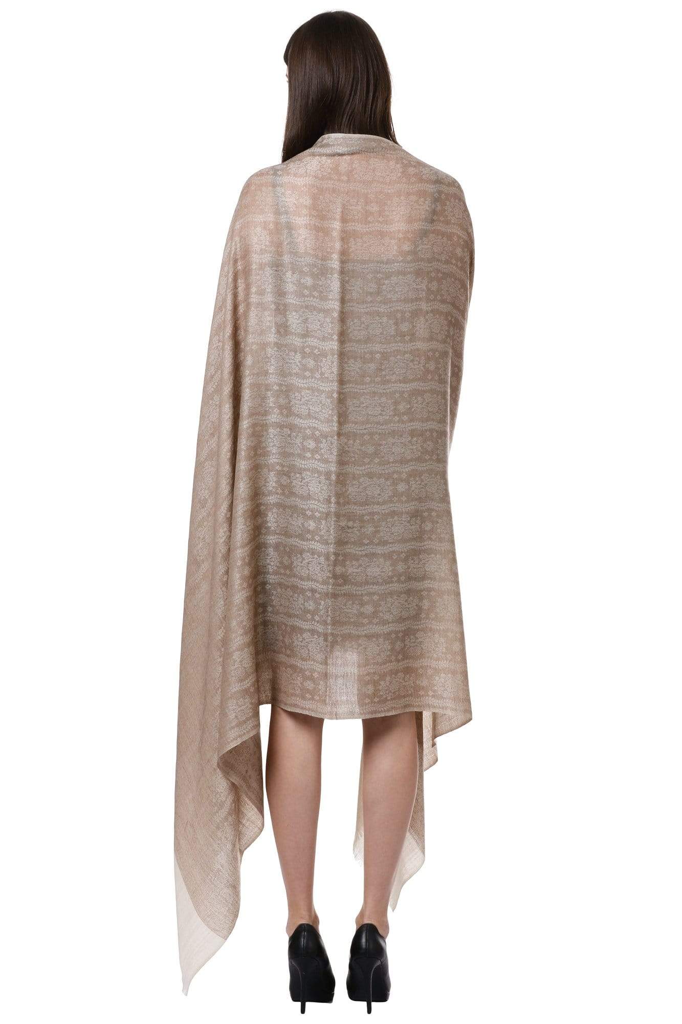 Pashtush Shawl Store Shawl Pashtush Womens Fine Wool Shawl, Cedar