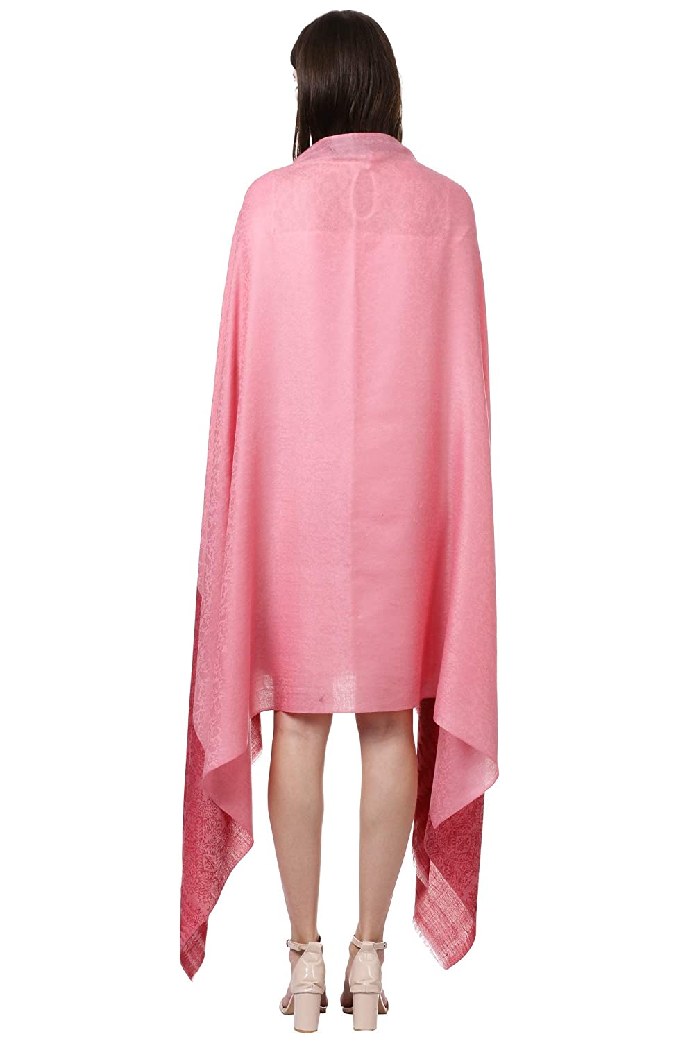 Pashtush Shawl Store Shawl Pashtush Womens Fine Wool Shawl, Flamingo Romance