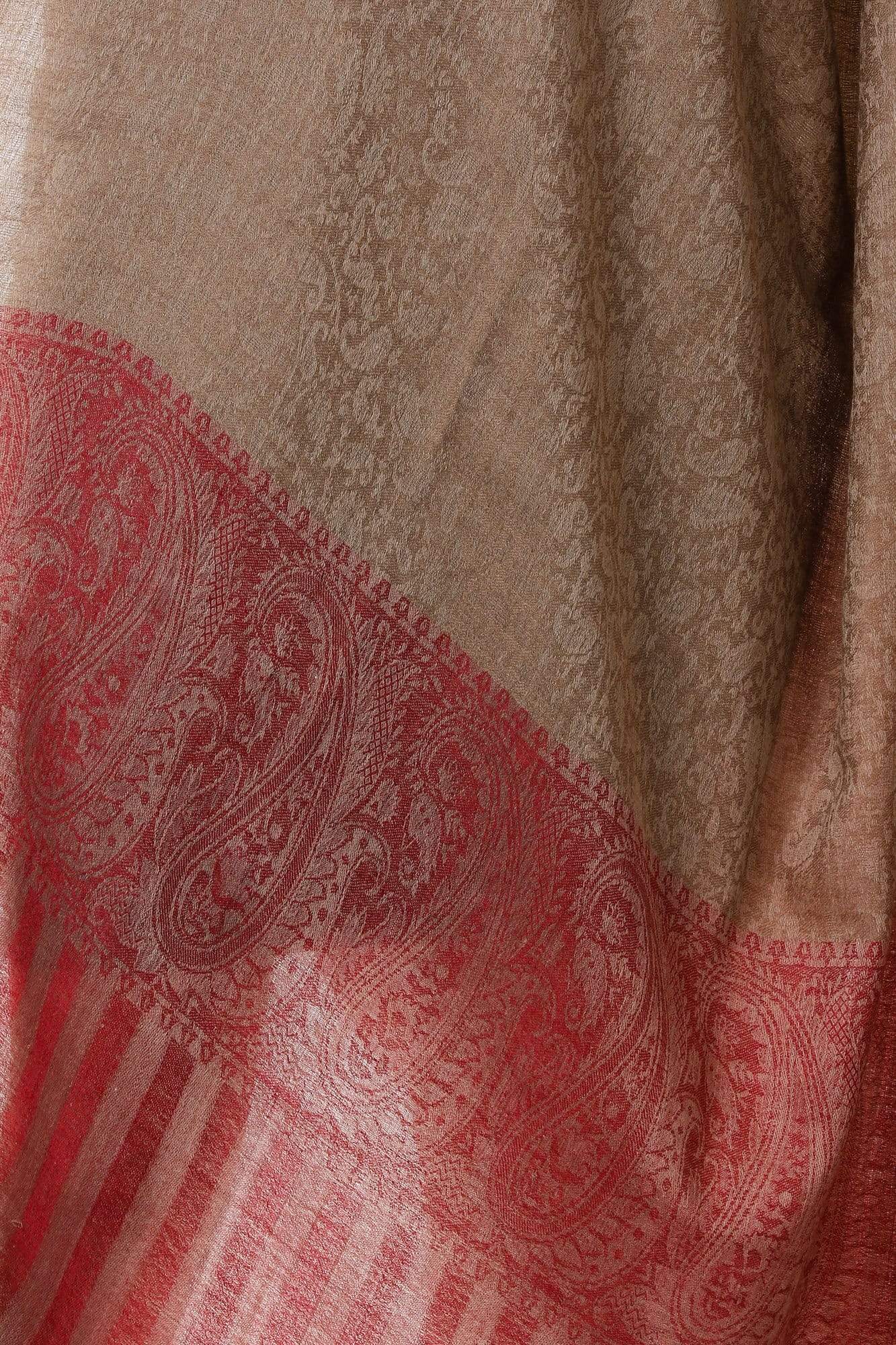 Pashtush Shawl Store Shawl Pashtush Womens Fine Wool Shawl, Oyster