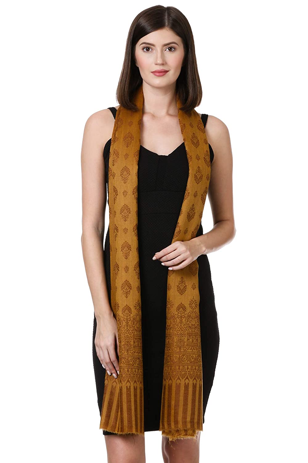 Pashtush Shawl Store Shawl Pashtush Womens Fine Wool Shawl, Tuscan Umber